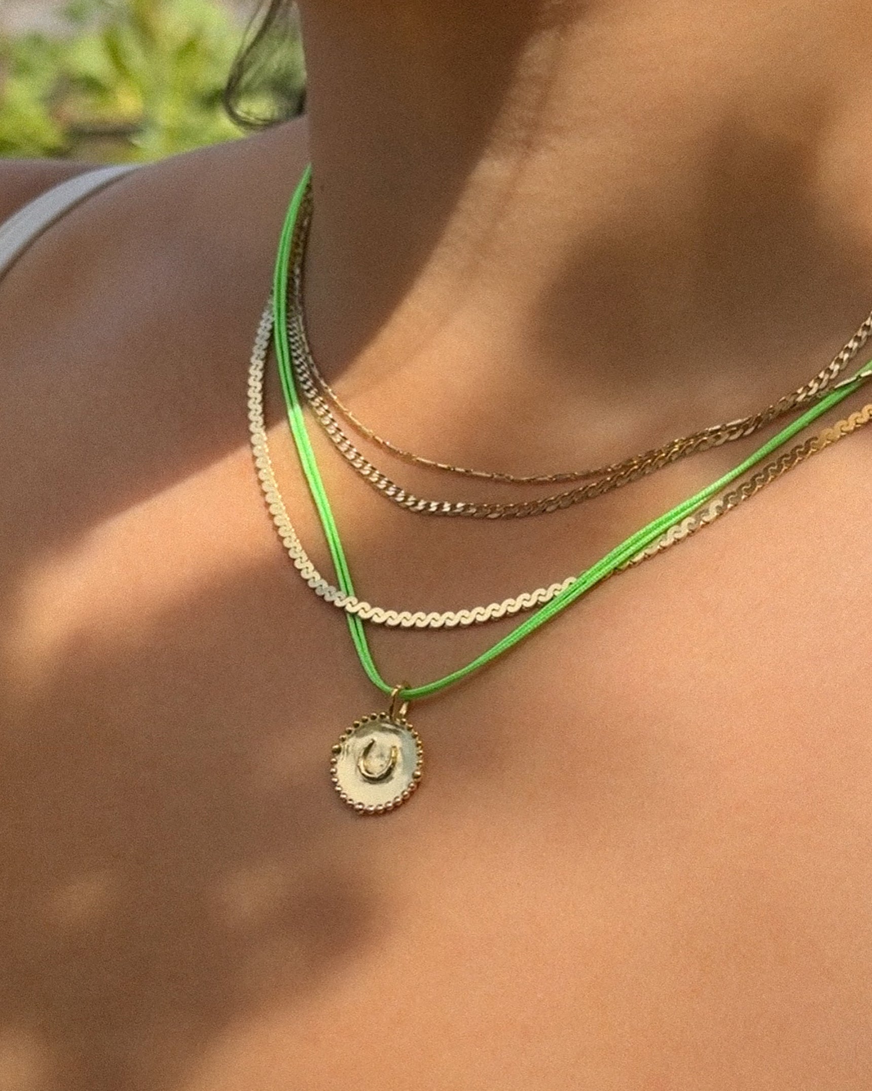 Colored Cord Necklace