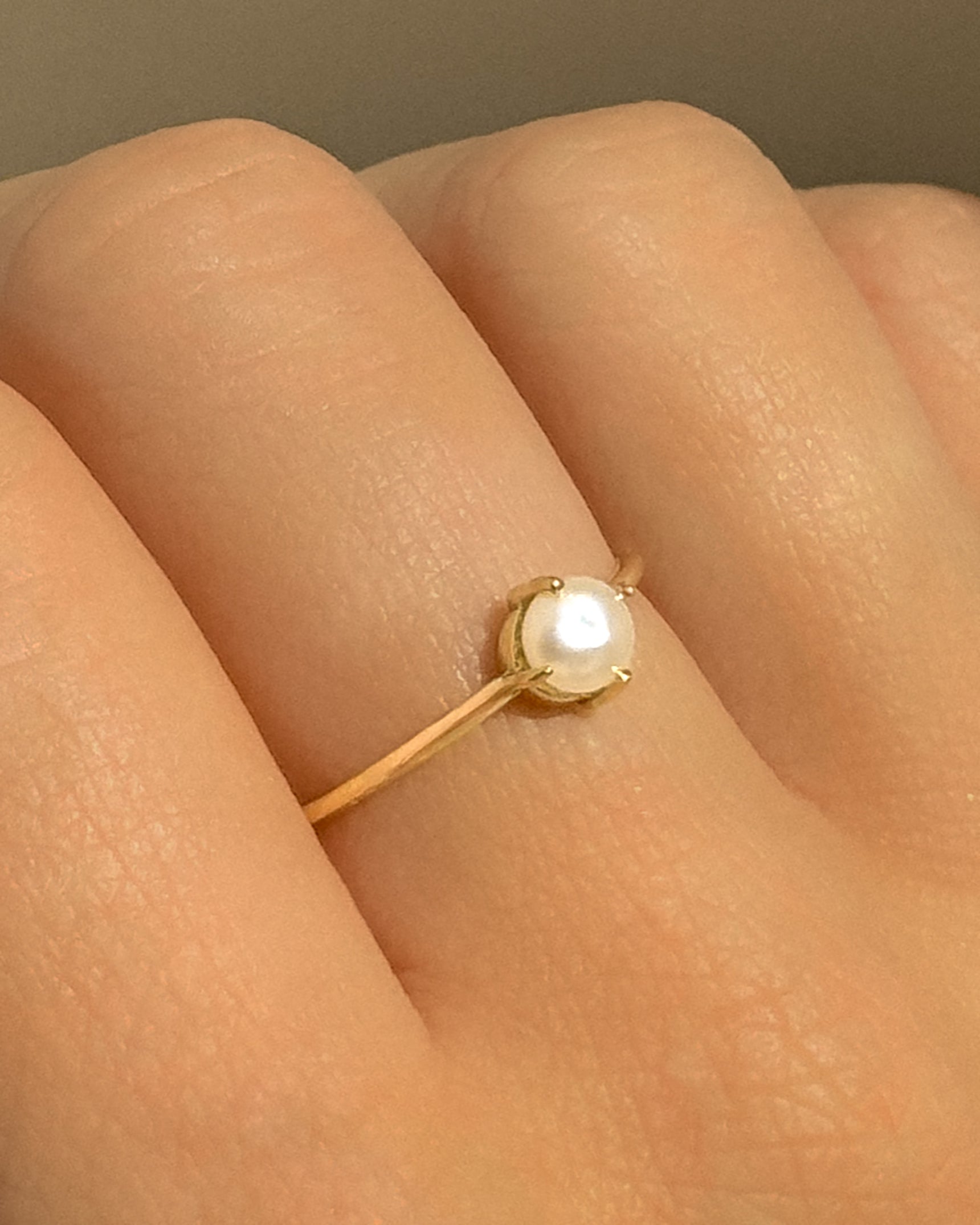 Compass Pearl Ring
