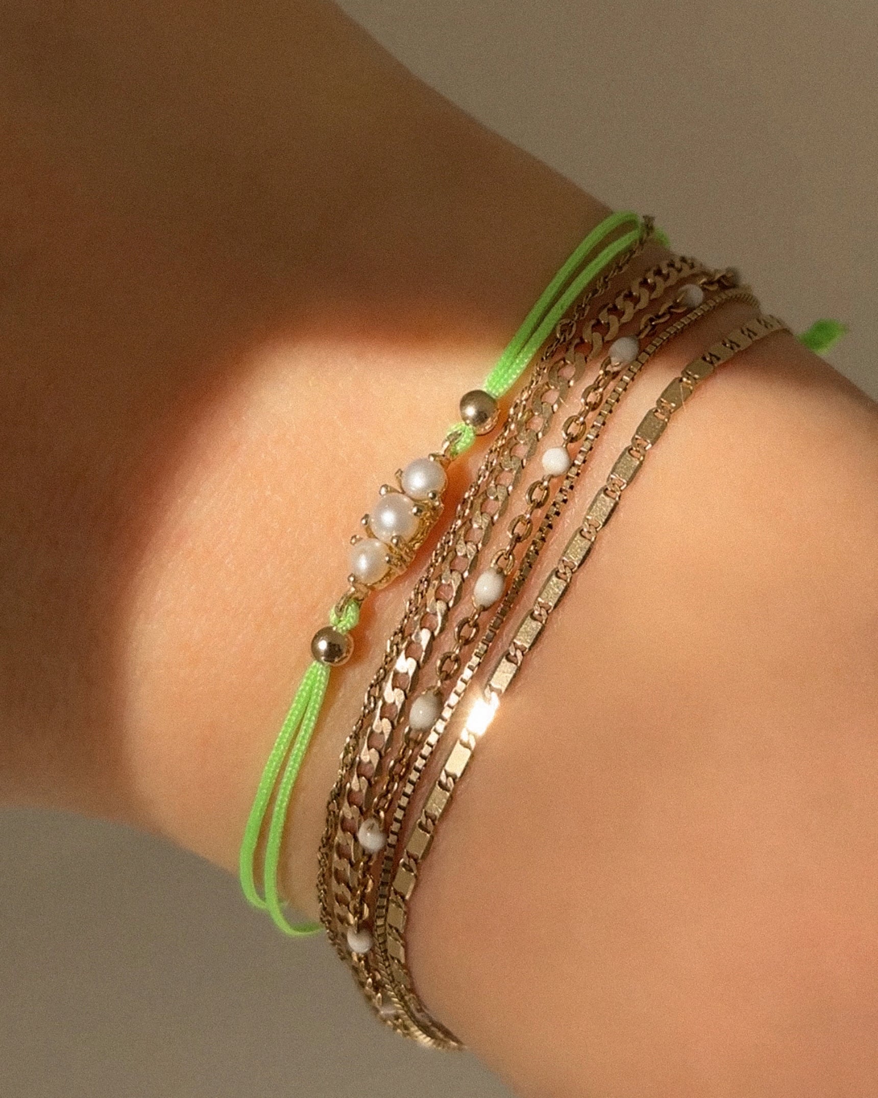 Colored Cord Circa Pearl Bracelet