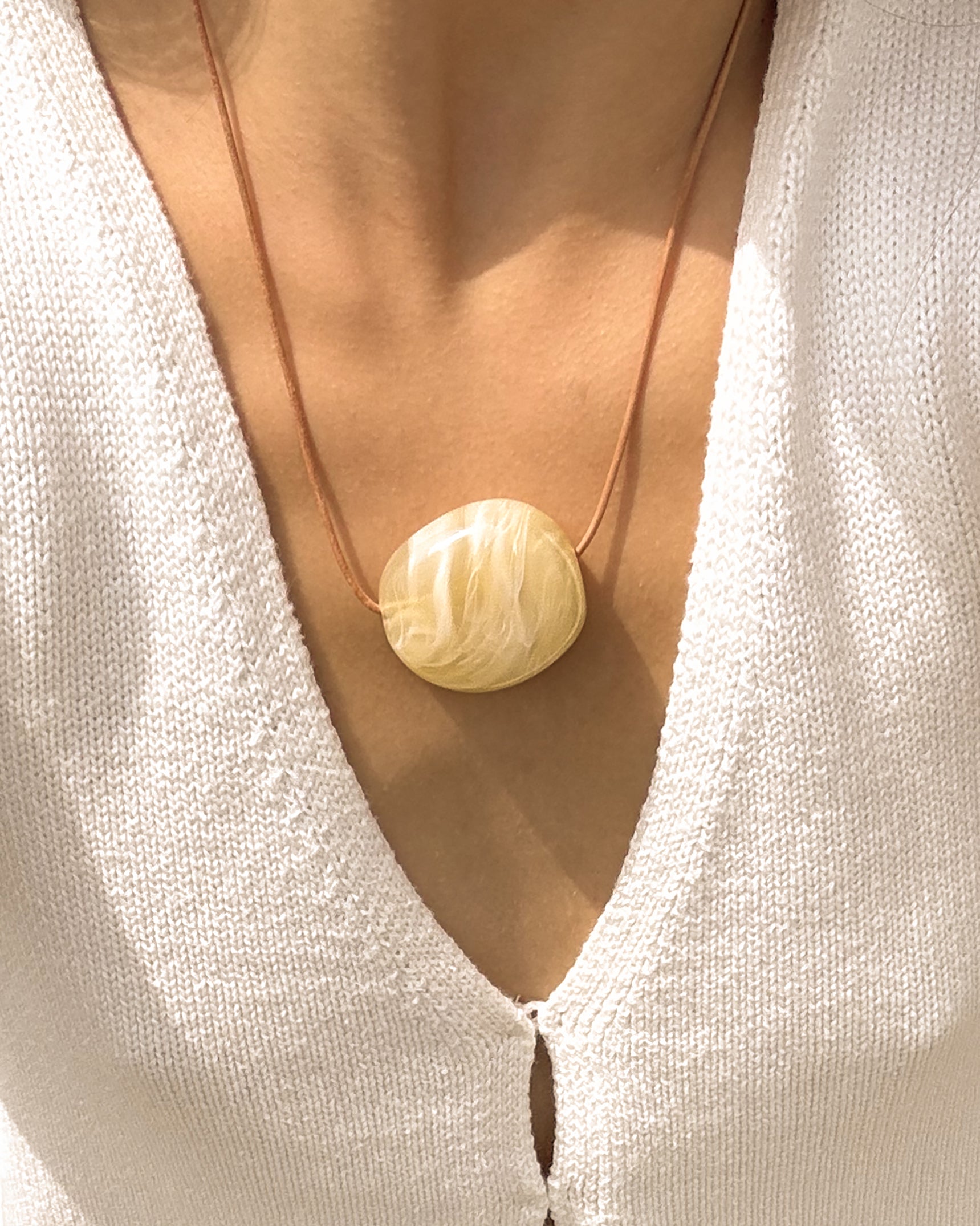 Butterscotch Cord Necklace
