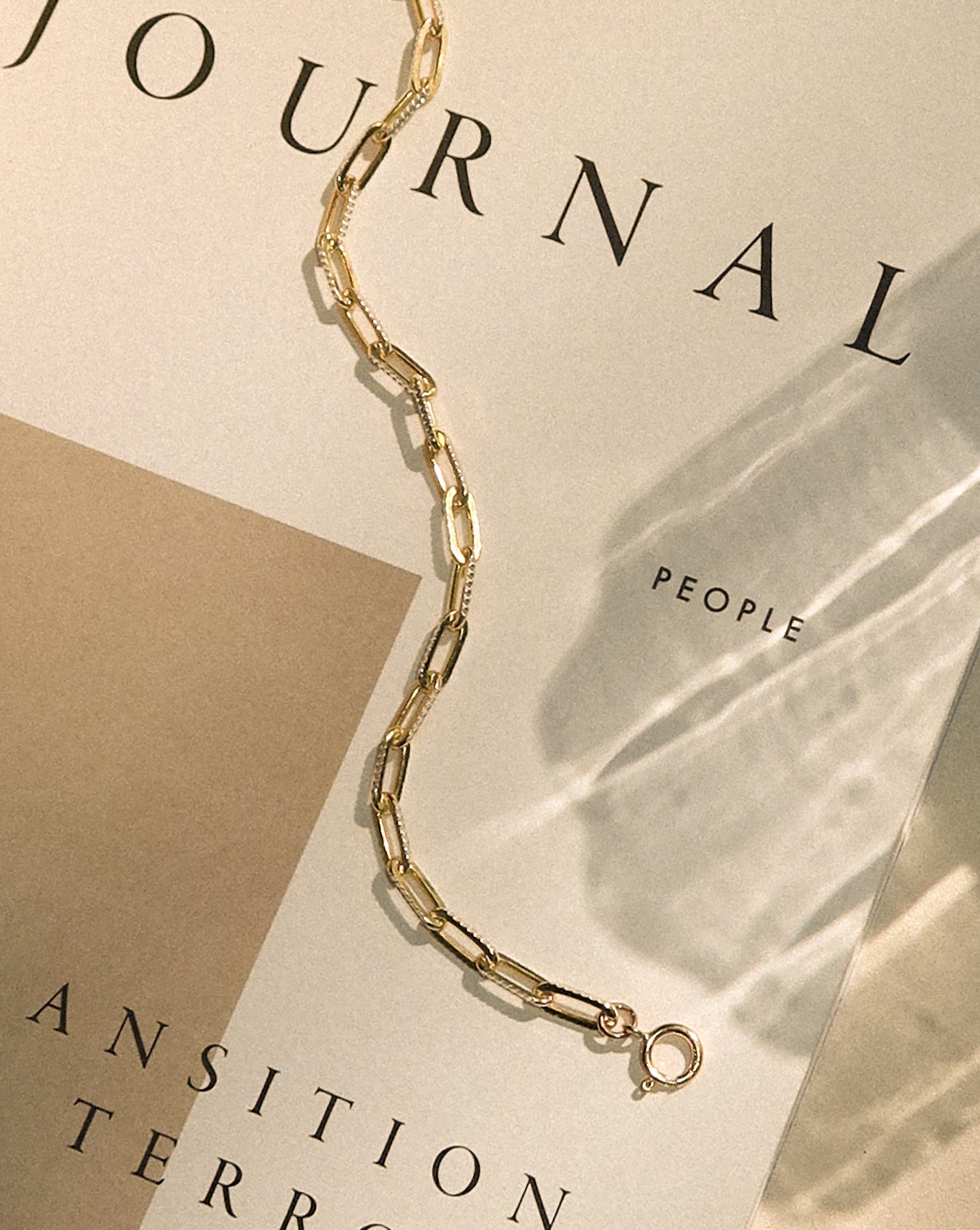 Diamond-Cut Paperclip Chain