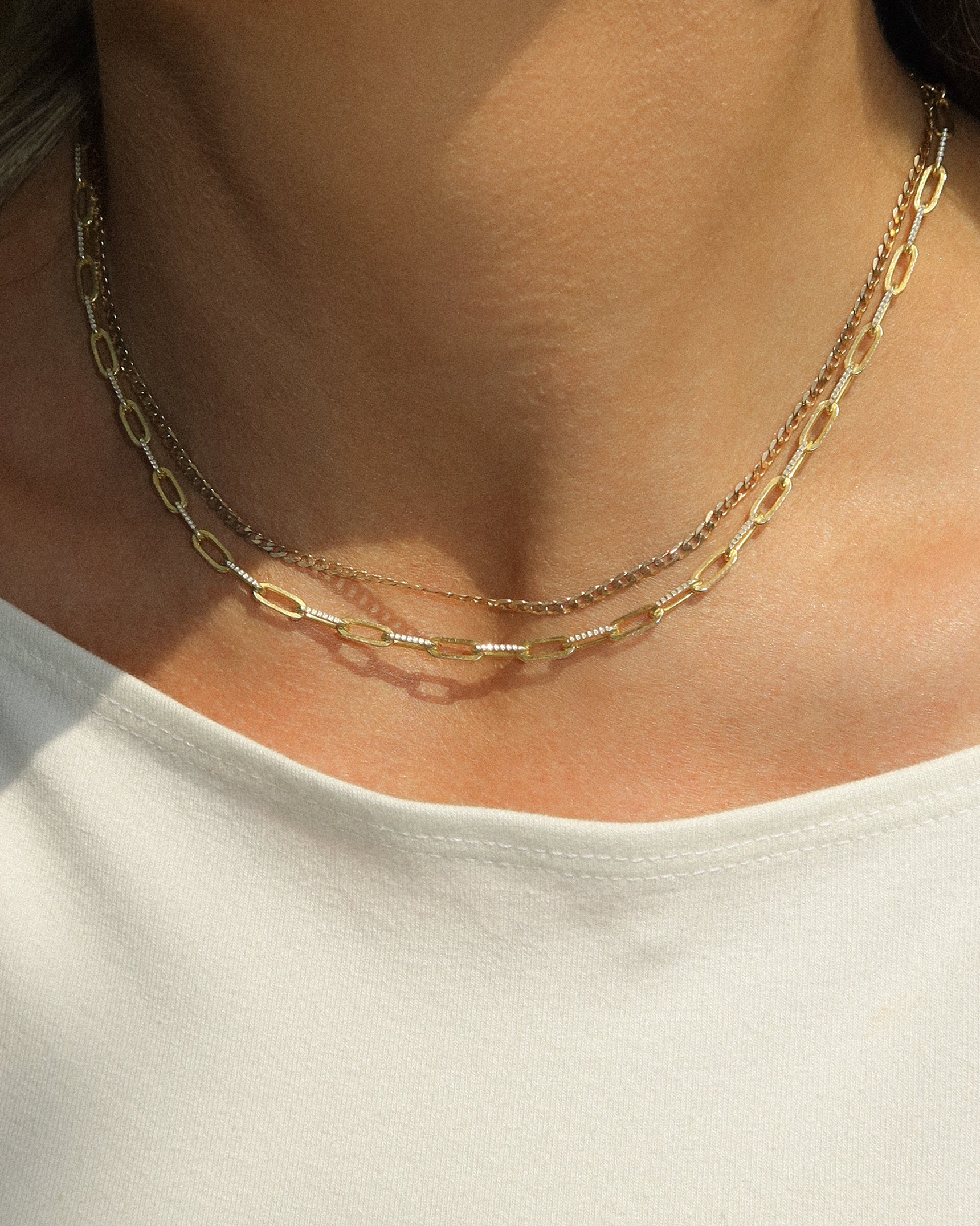 Diamond-Cut Paperclip Chain