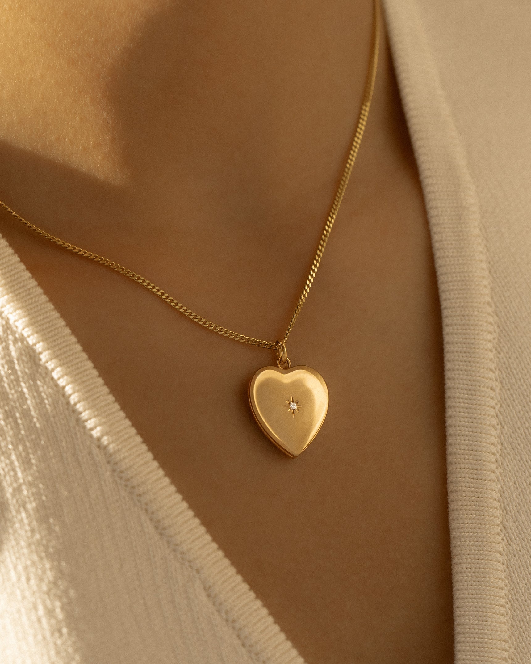 Diamond Heart Locket