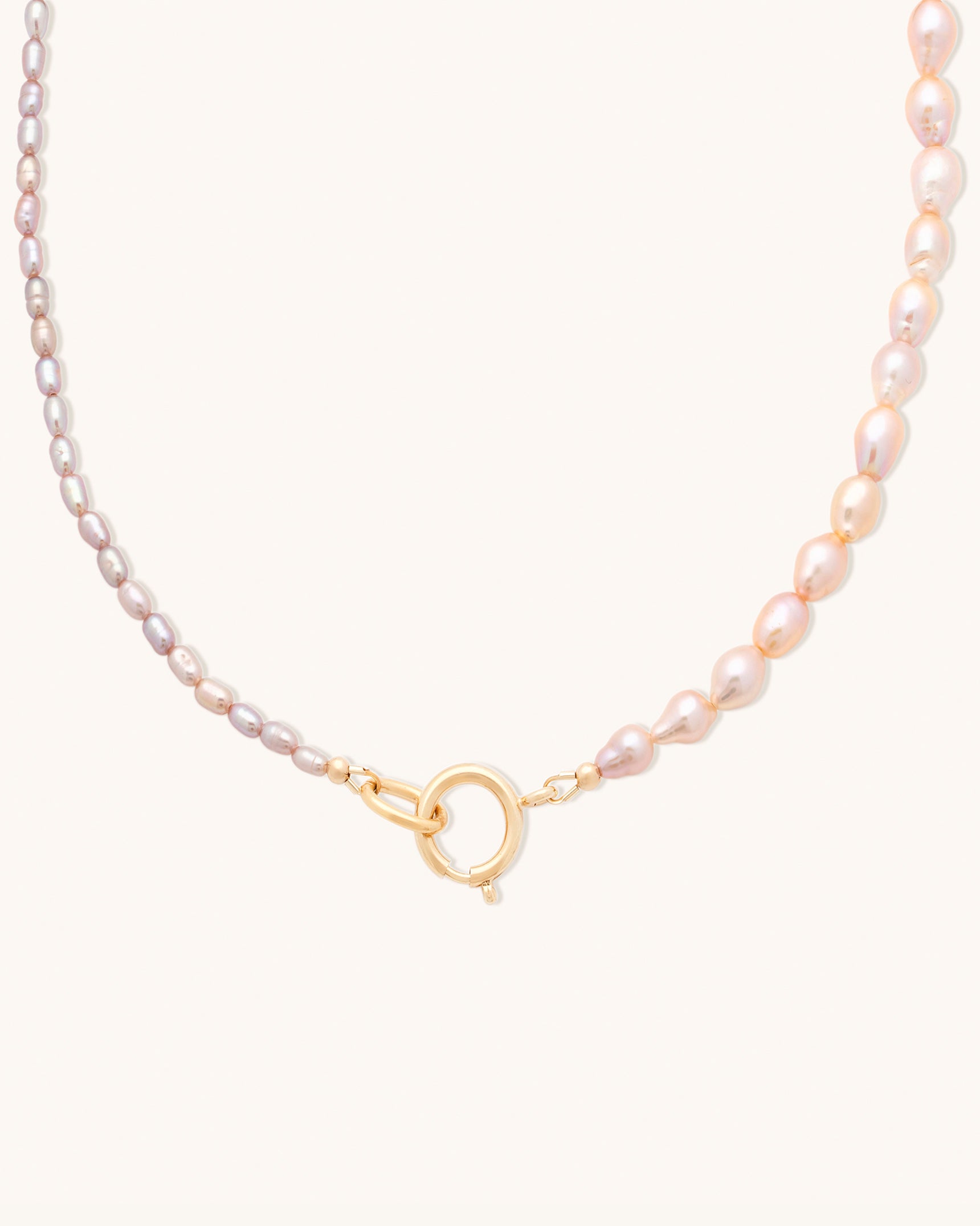 Dual Pink Pearl Necklace