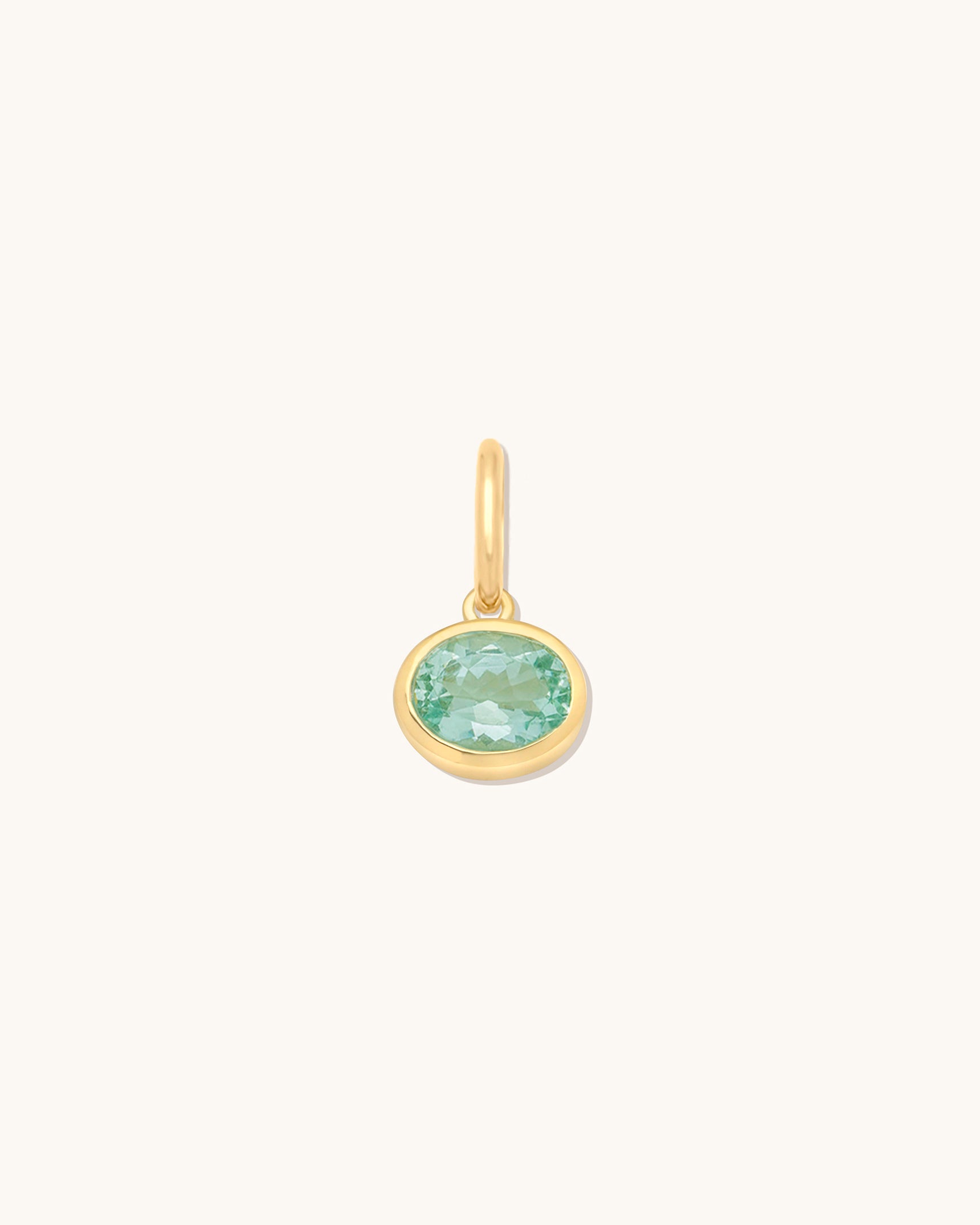 East-West Blue Tourmaline Pendant