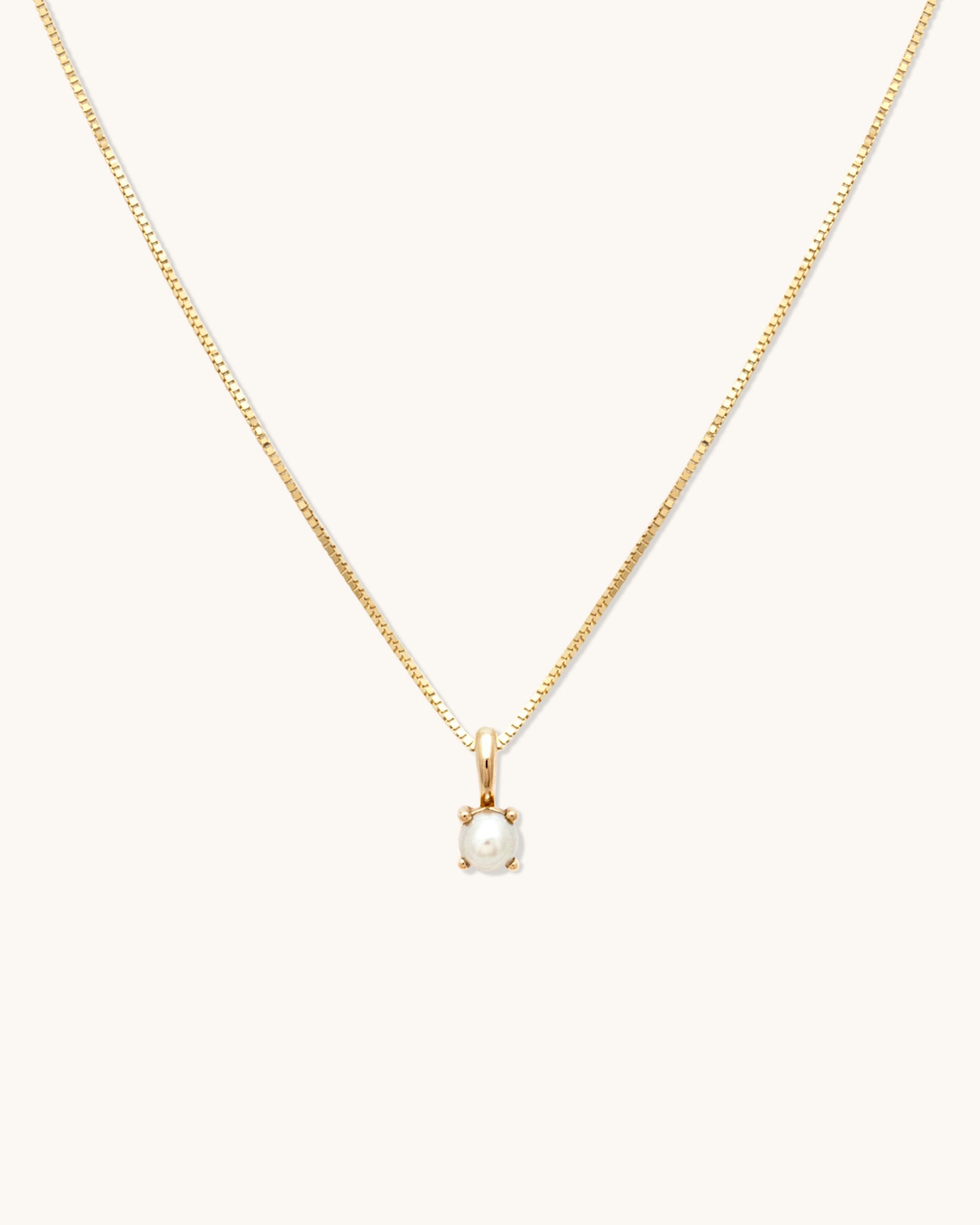 Pearl Birthstone Necklace