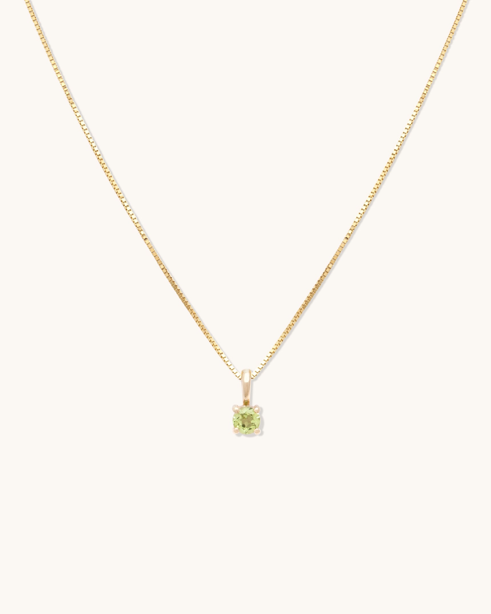 Peridot Birthstone Necklace