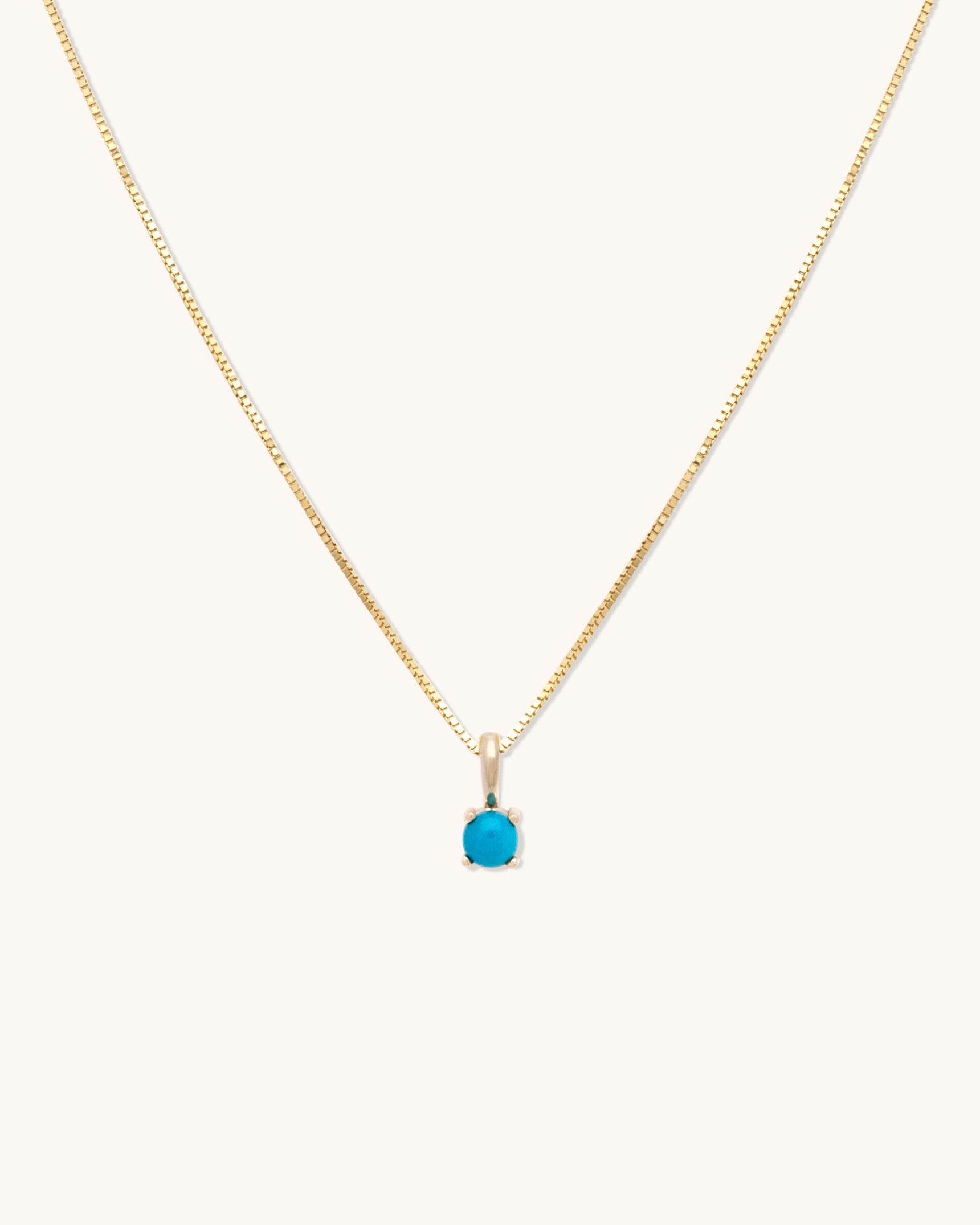 Turquoise Birthstone Necklace