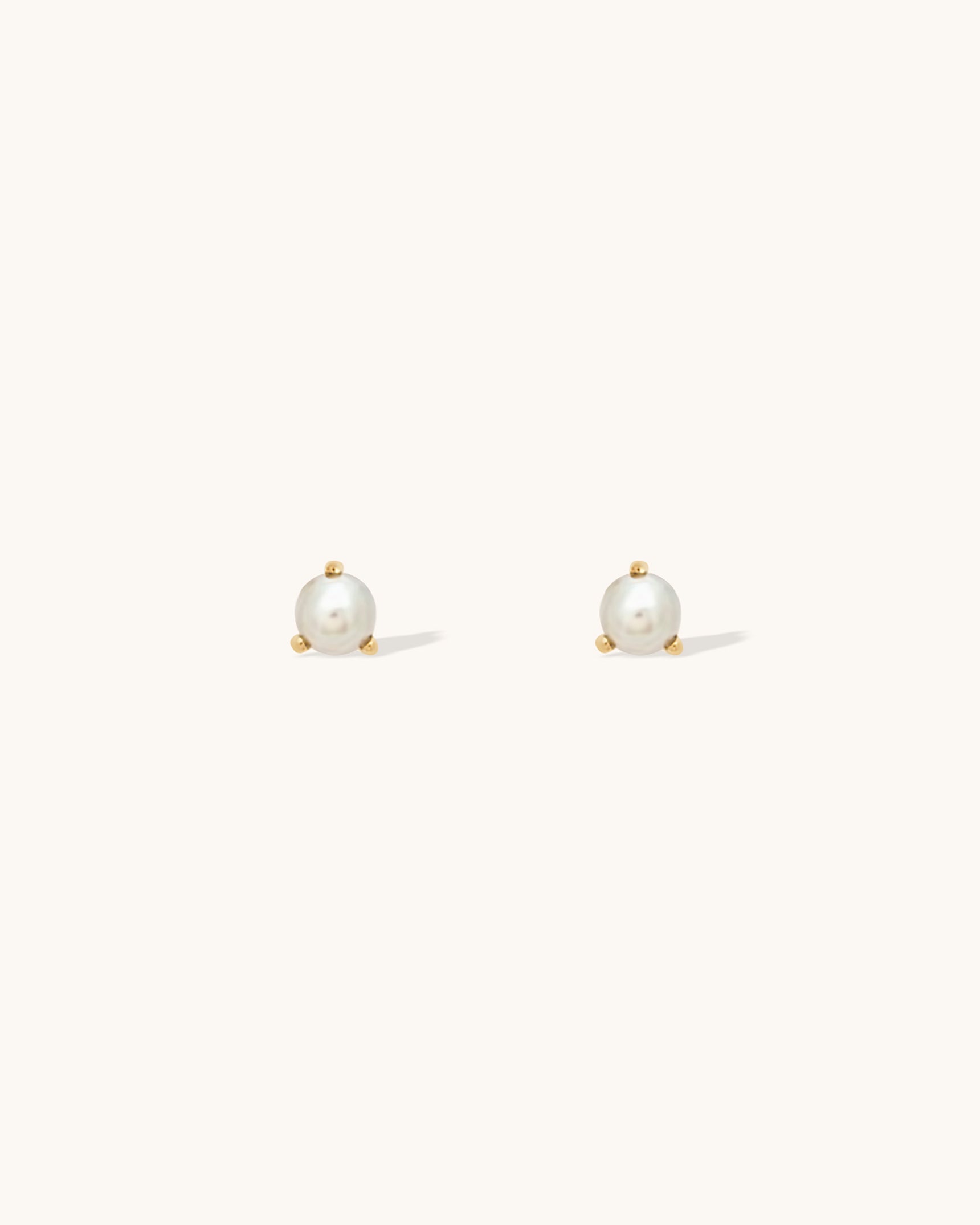 Pearl Birthstone Studs