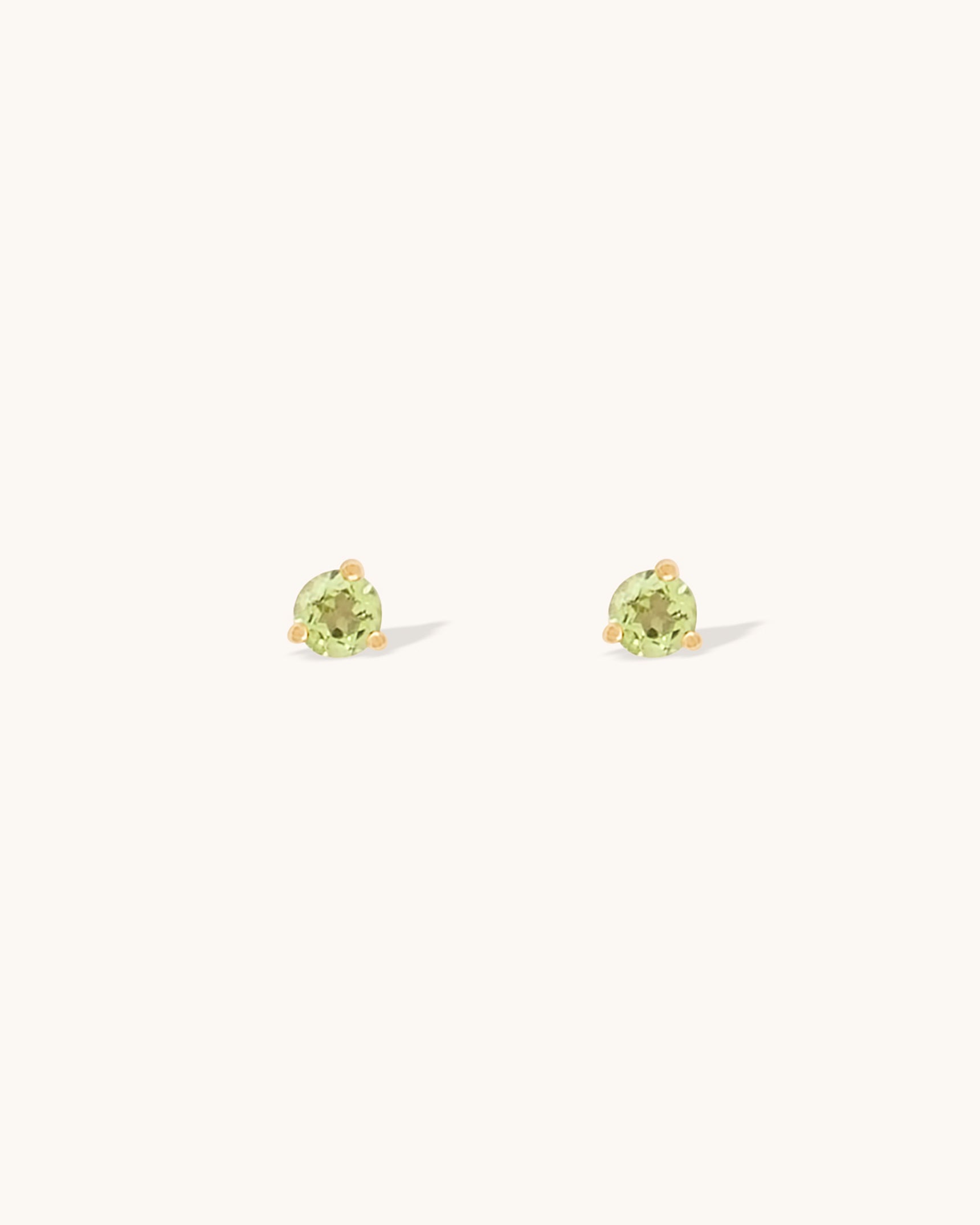 Peridot Birthstone Studs