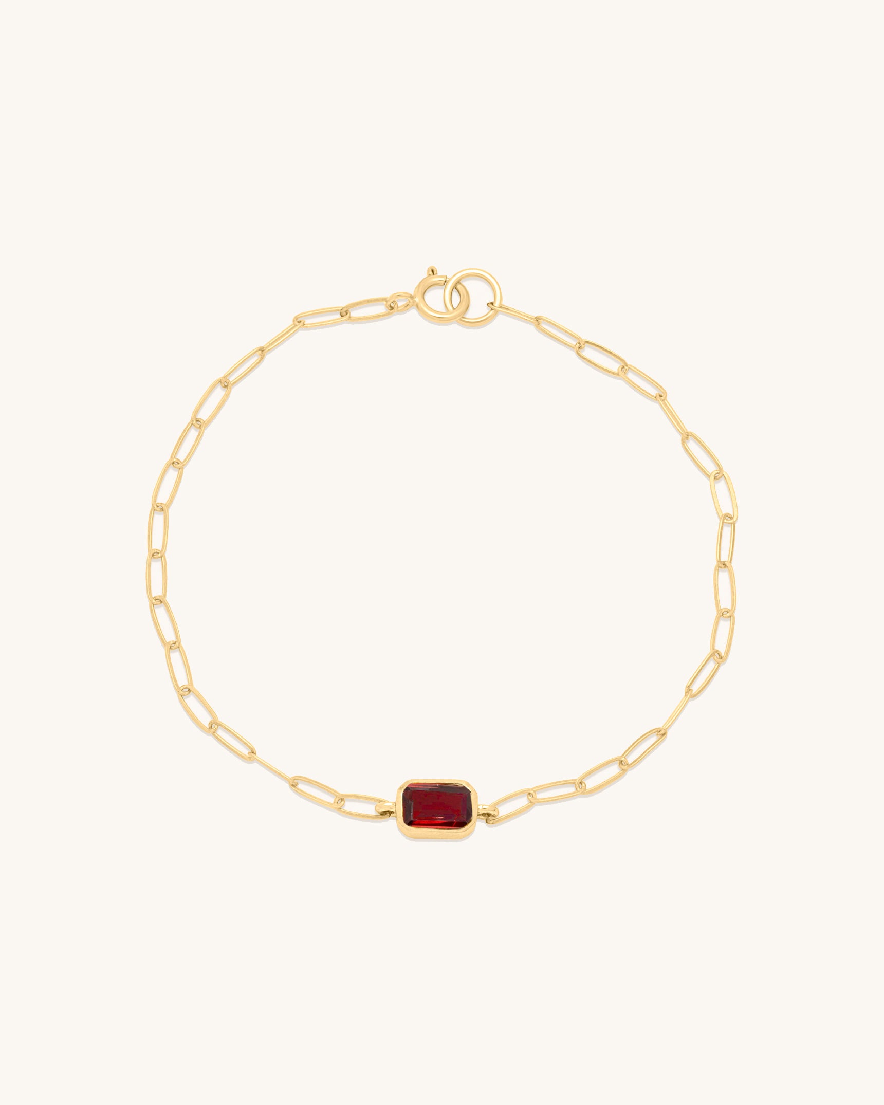 Emerald Cut Gemstone Bracelet