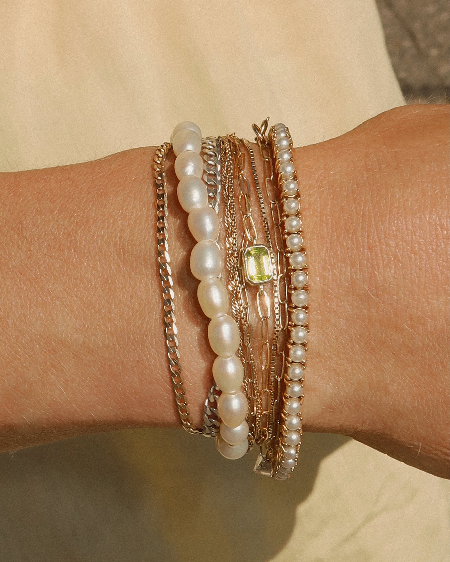 Emerald Cut Gemstone Bracelet