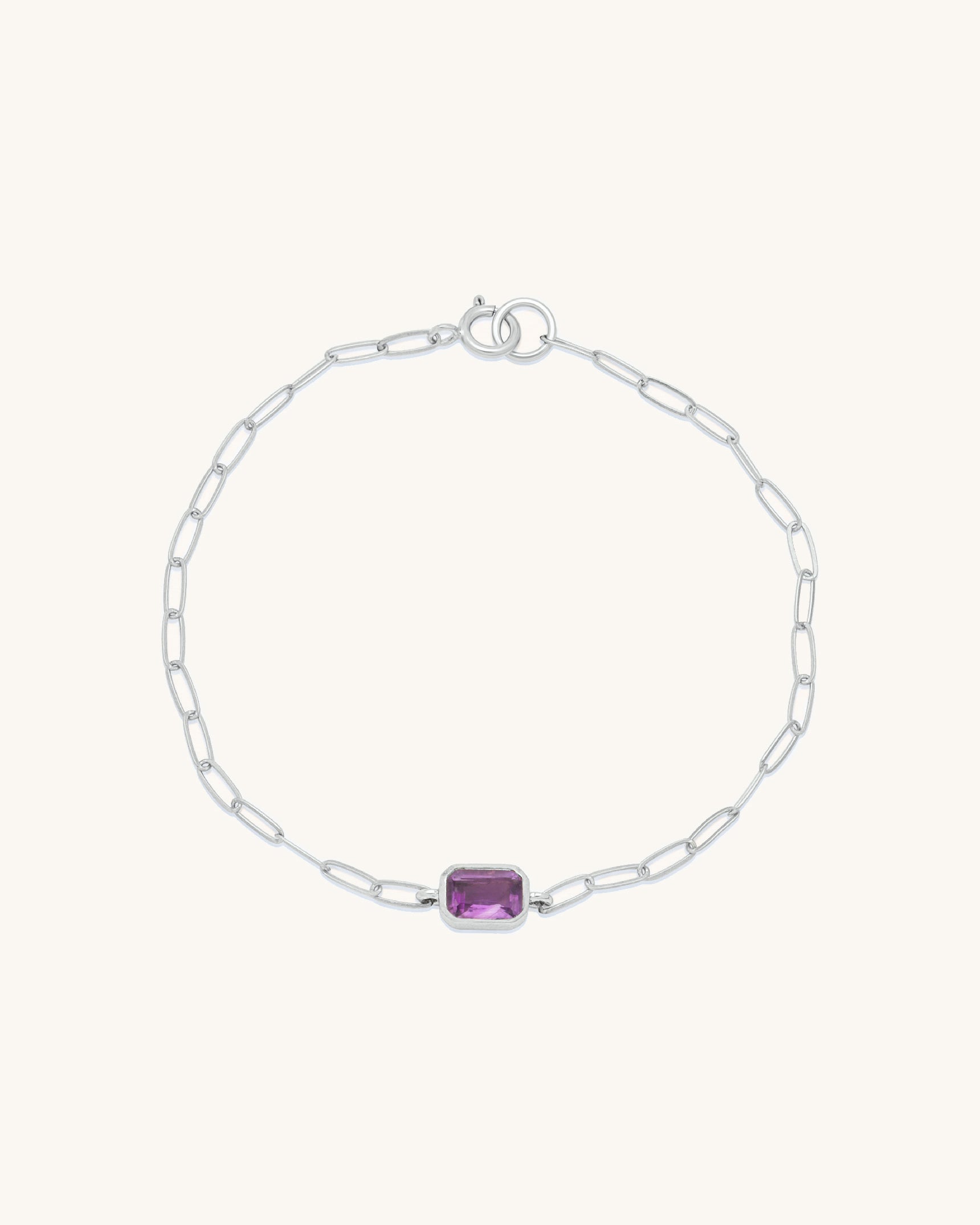 Emerald Cut Gemstone Bracelet