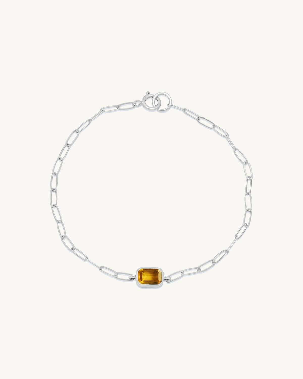 Emerald Cut Gemstone Bracelet