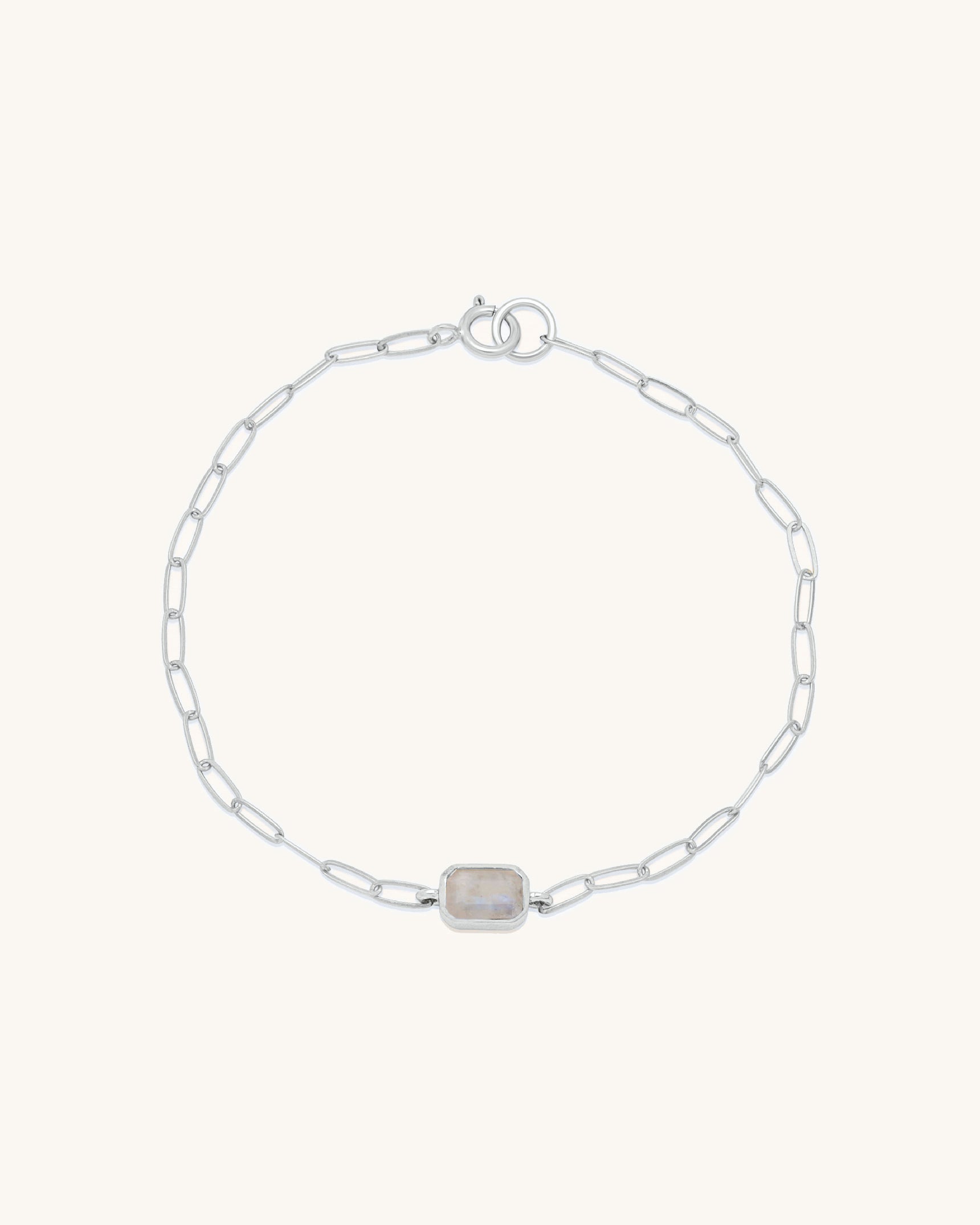 Emerald Cut Gemstone Bracelet