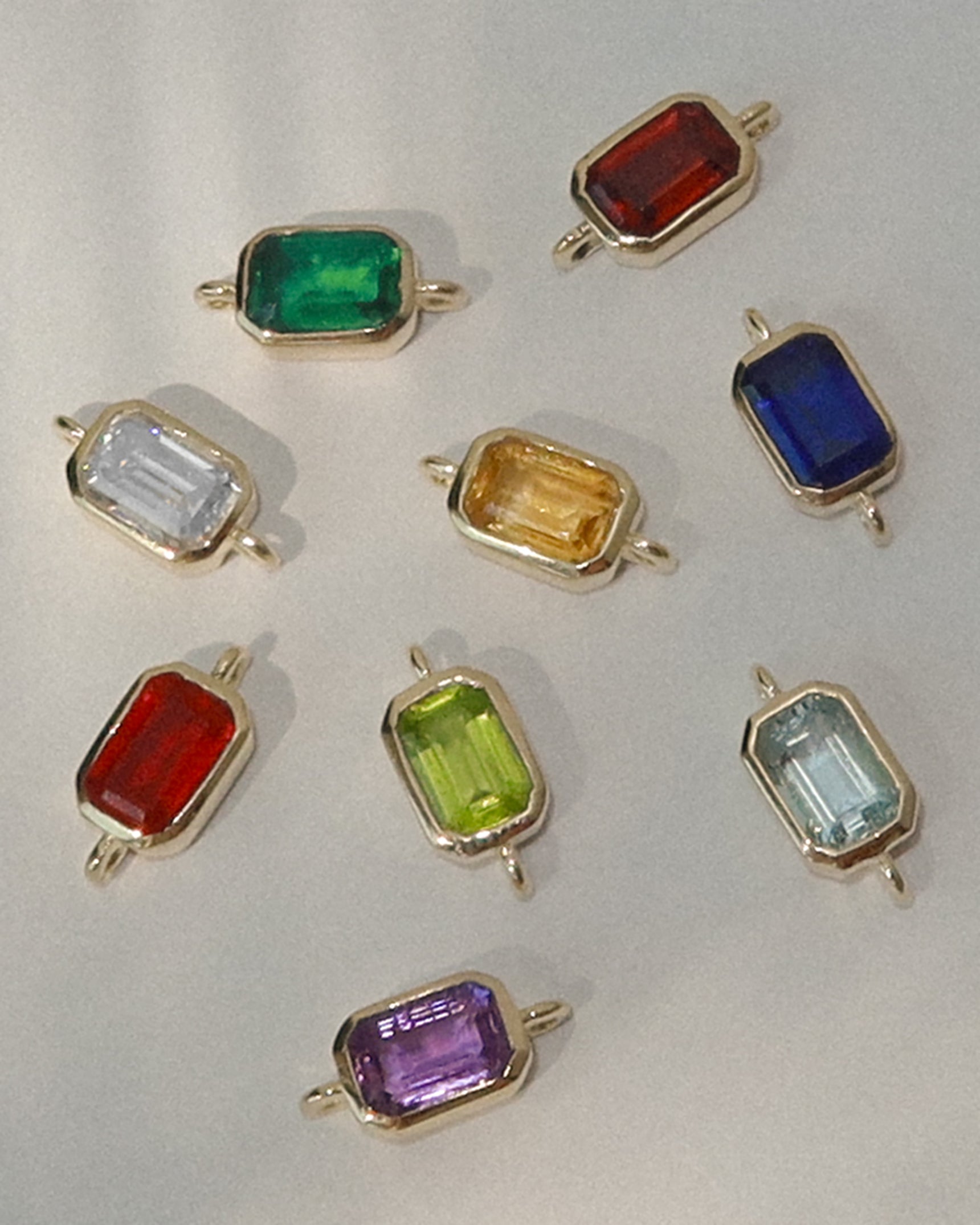 Emerald Cut Gemstone Bracelet