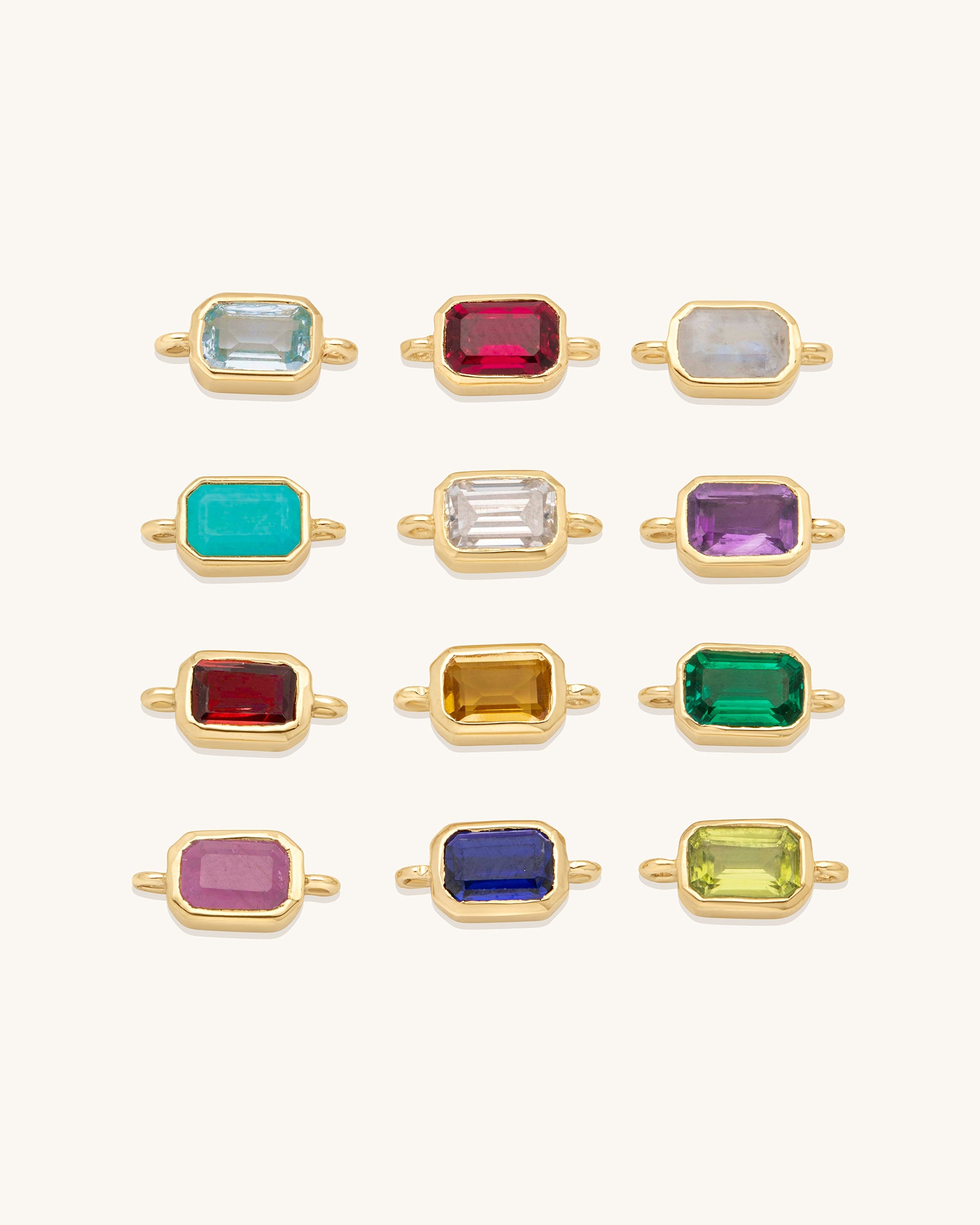 Emerald Cut Gemstone Bracelet