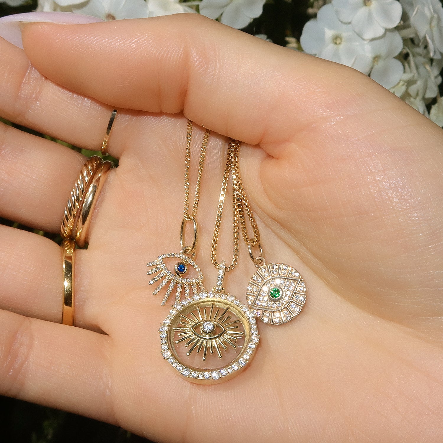 Evil Eye Medallion Pendant