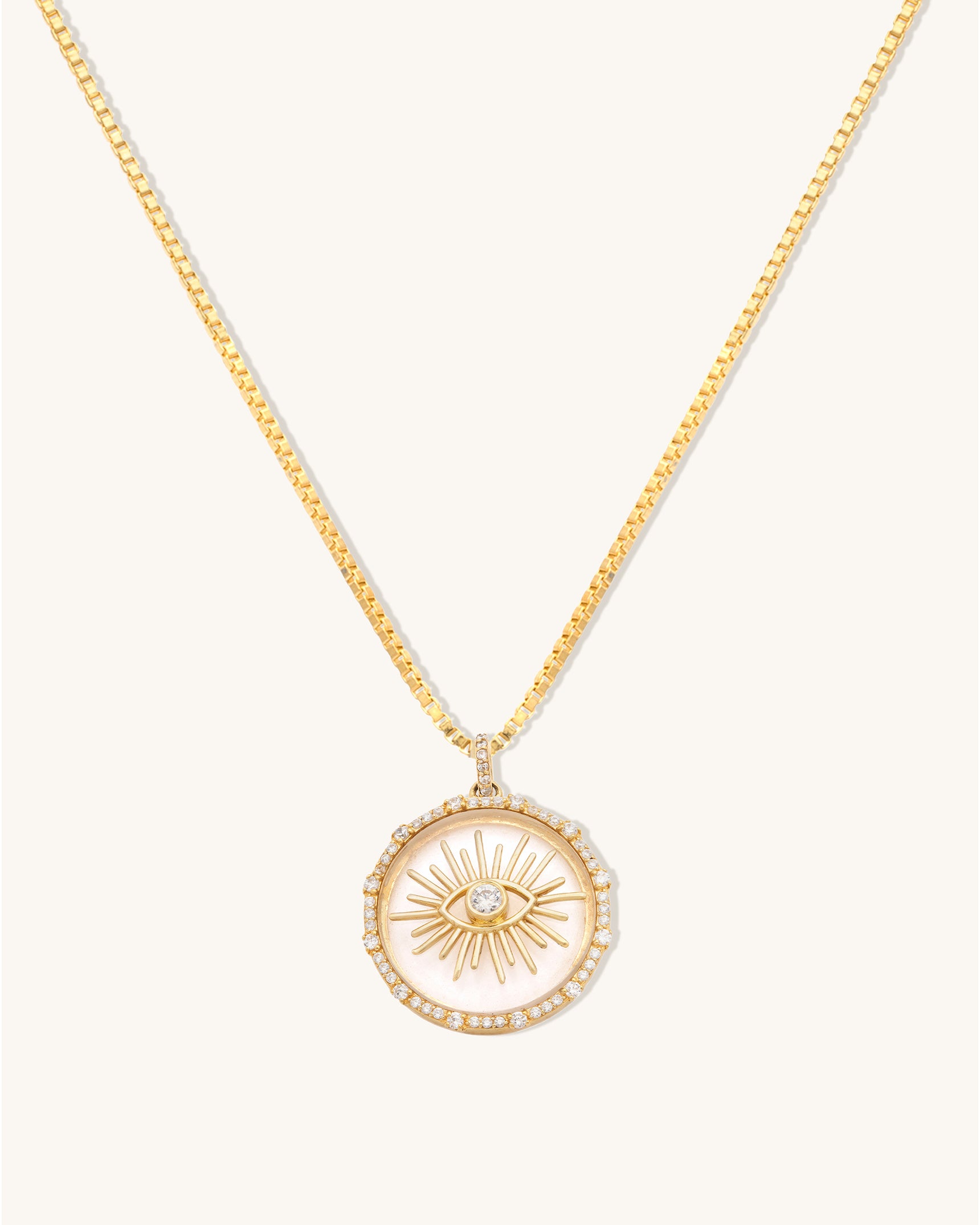 Evil Eye Sunburst Necklace