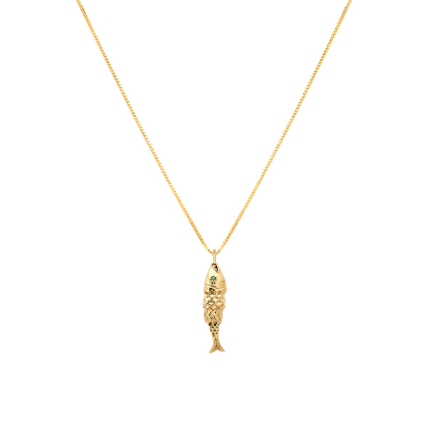 Fish Necklace | Emerald