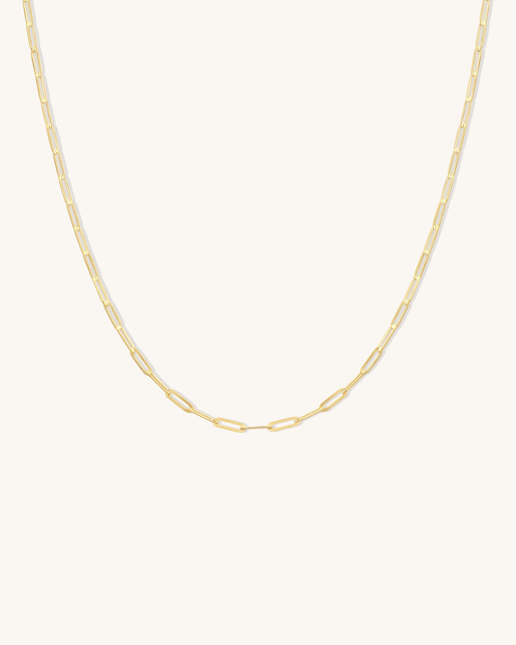 Flat Drawn Bold Chain Necklace