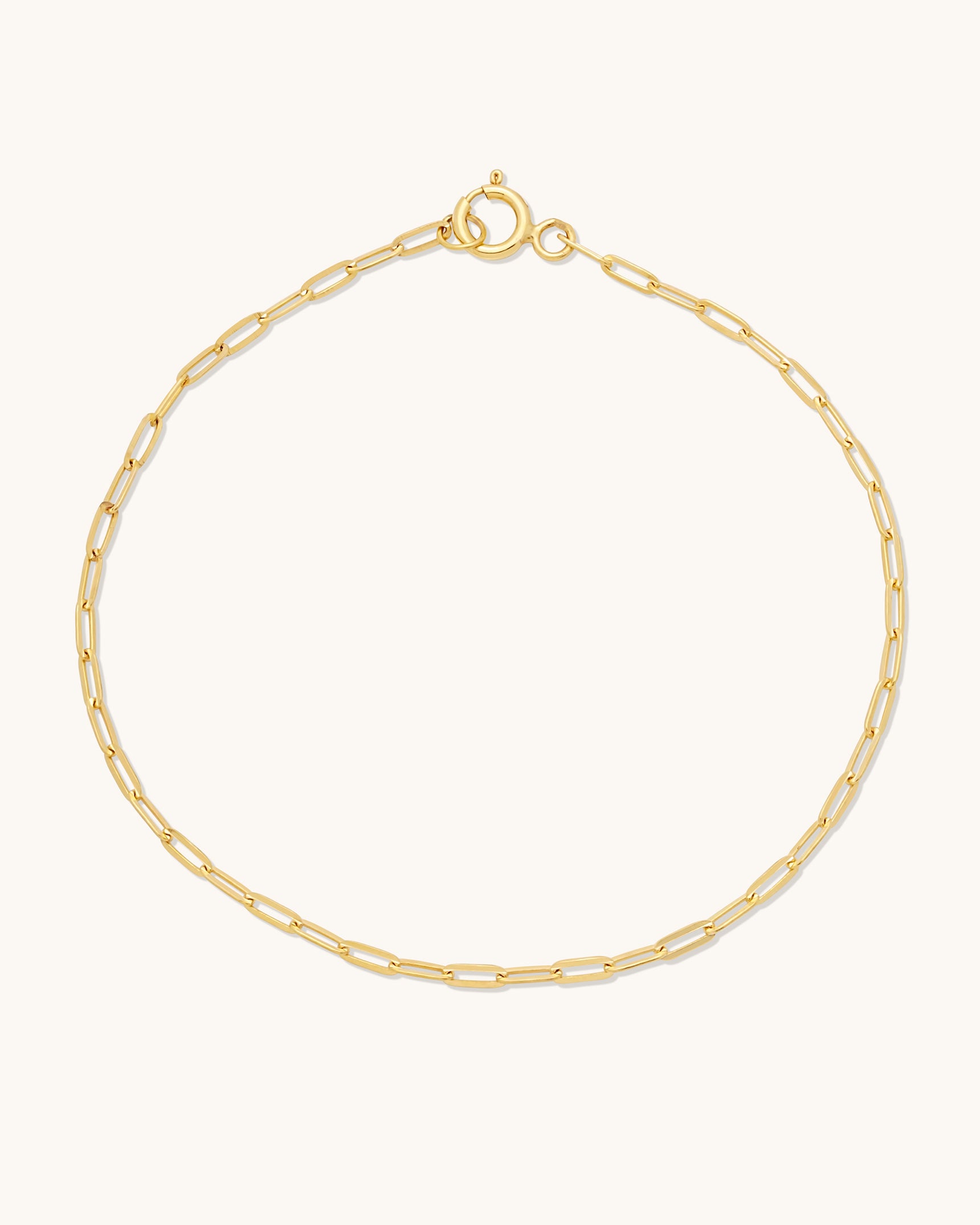 Flat Drawn Cable Chain Anklet