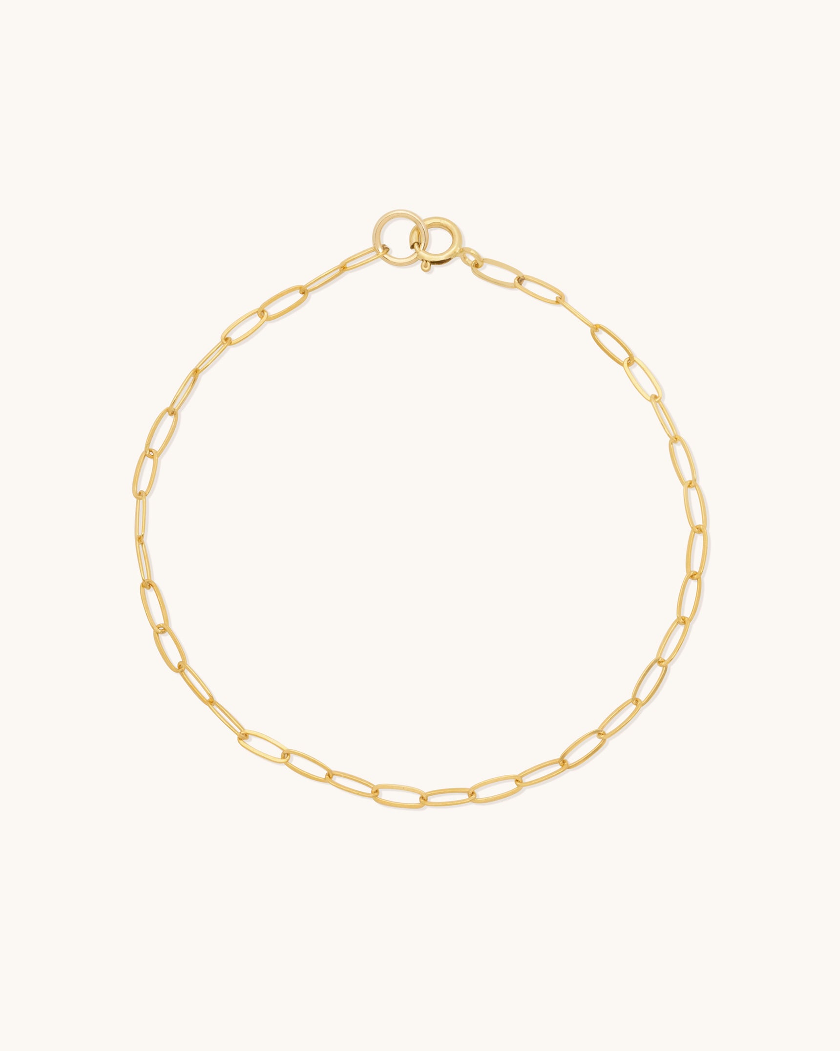 Flat Drawn Cable Chain Bracelet