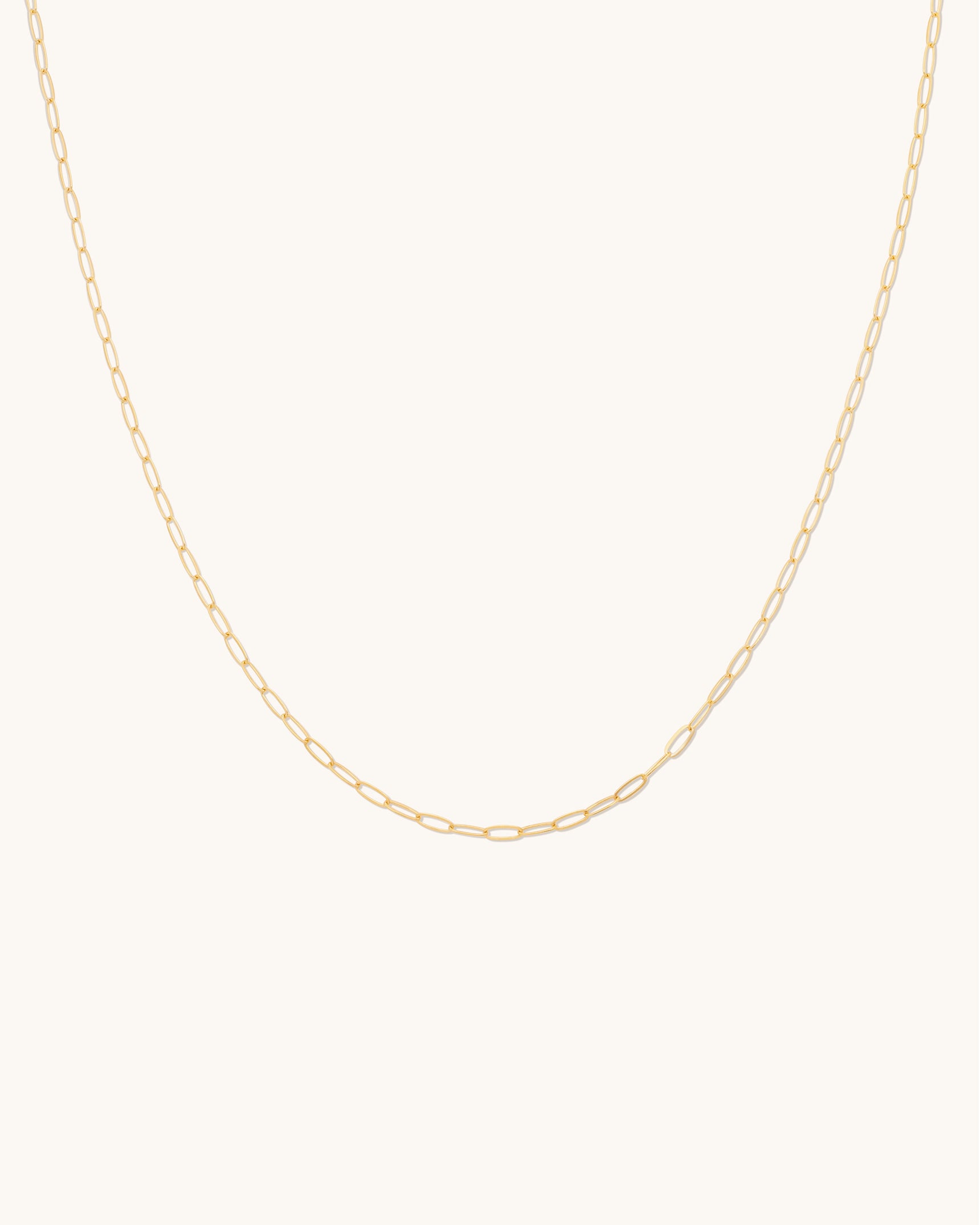 Flat Drawn Cable Chain Necklace