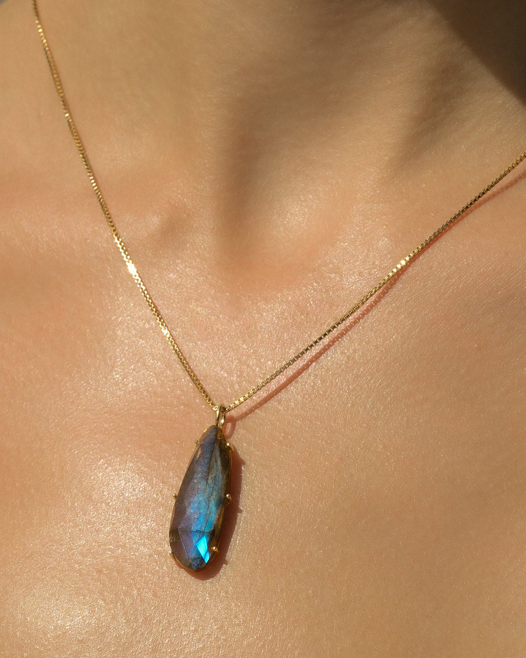 Freeform Labradorite Necklace