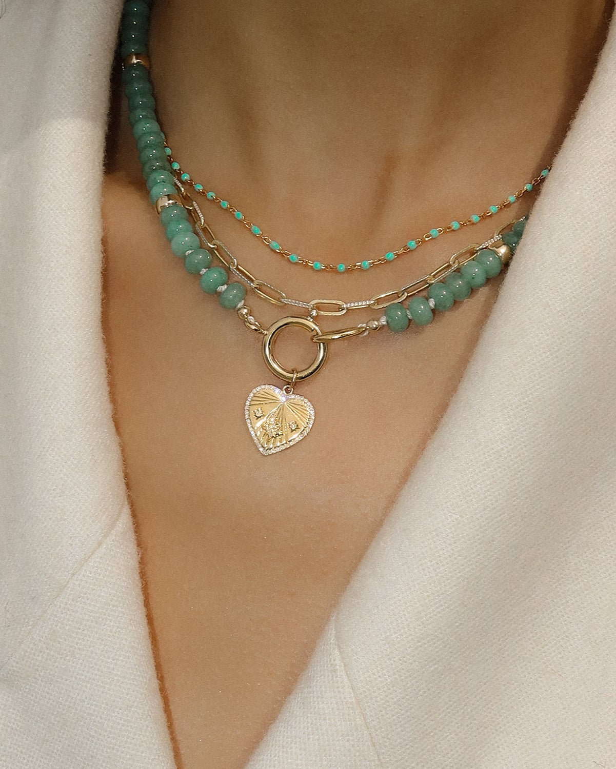 Turquoise Candy Chain Necklace