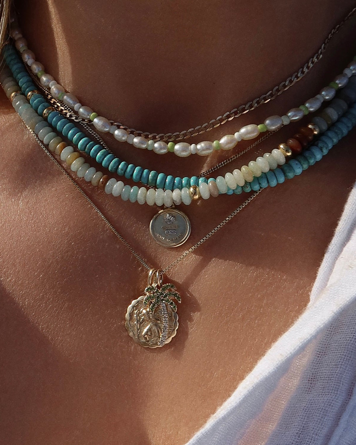 Peruvian Opal Gemstone Necklace