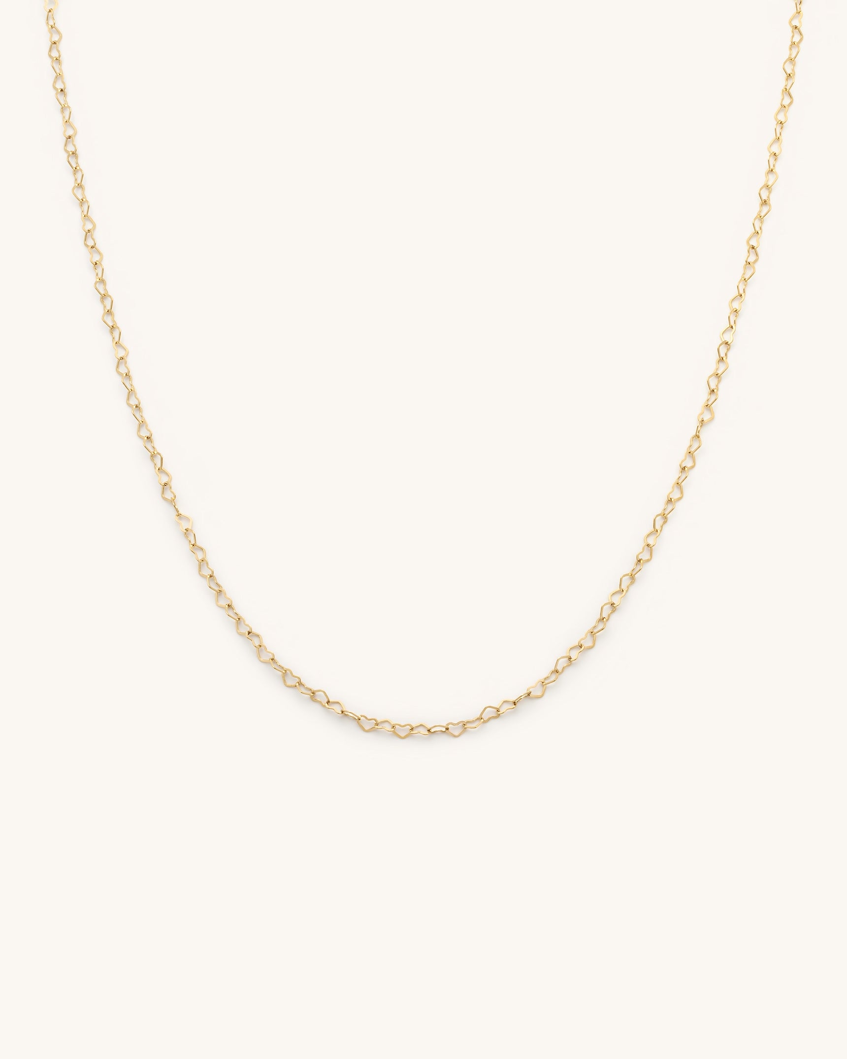 Heart Flat Chain Necklace