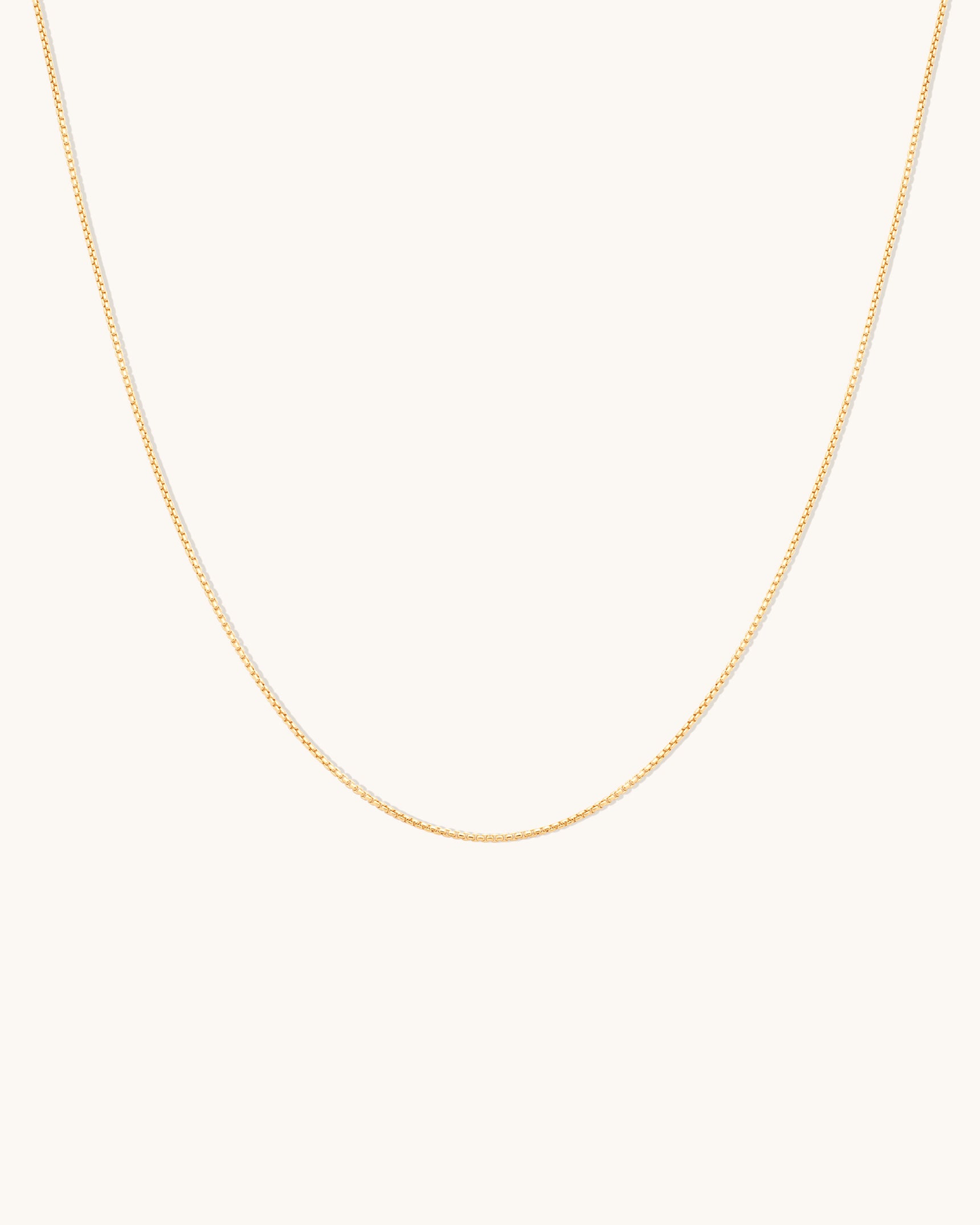 Round Box Chain Necklace