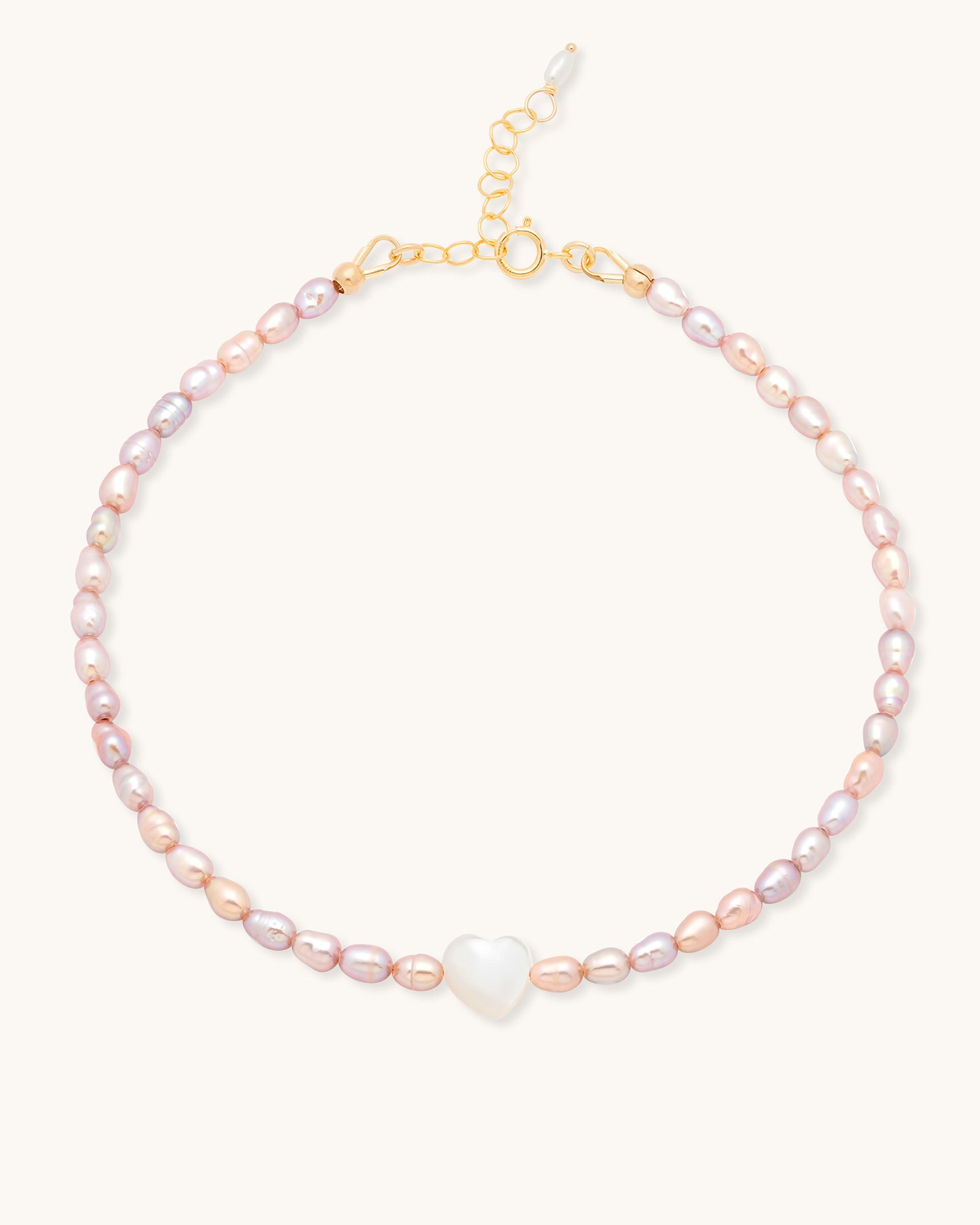 Pearl Heart Anklet
