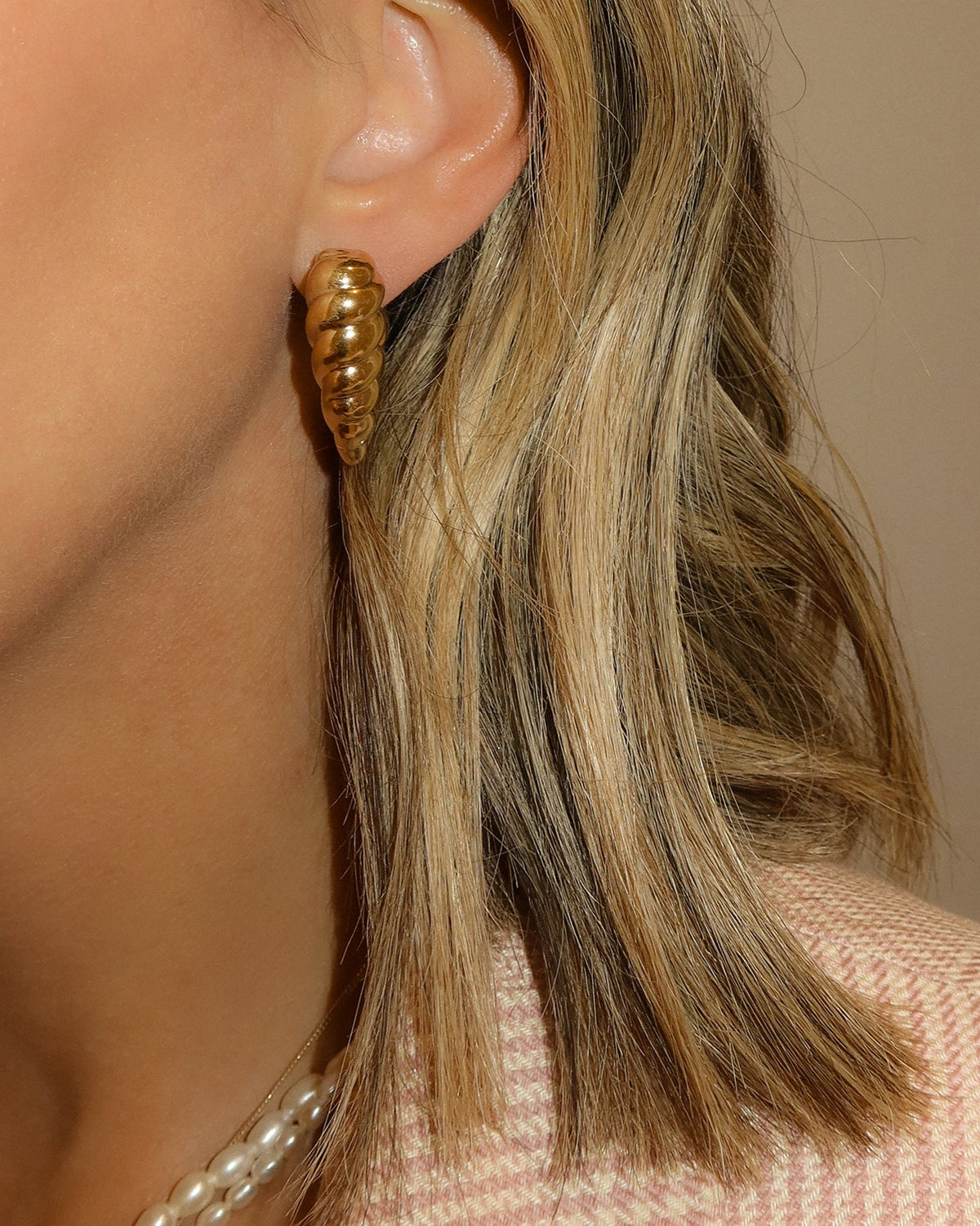 Heart of Gold Hoops