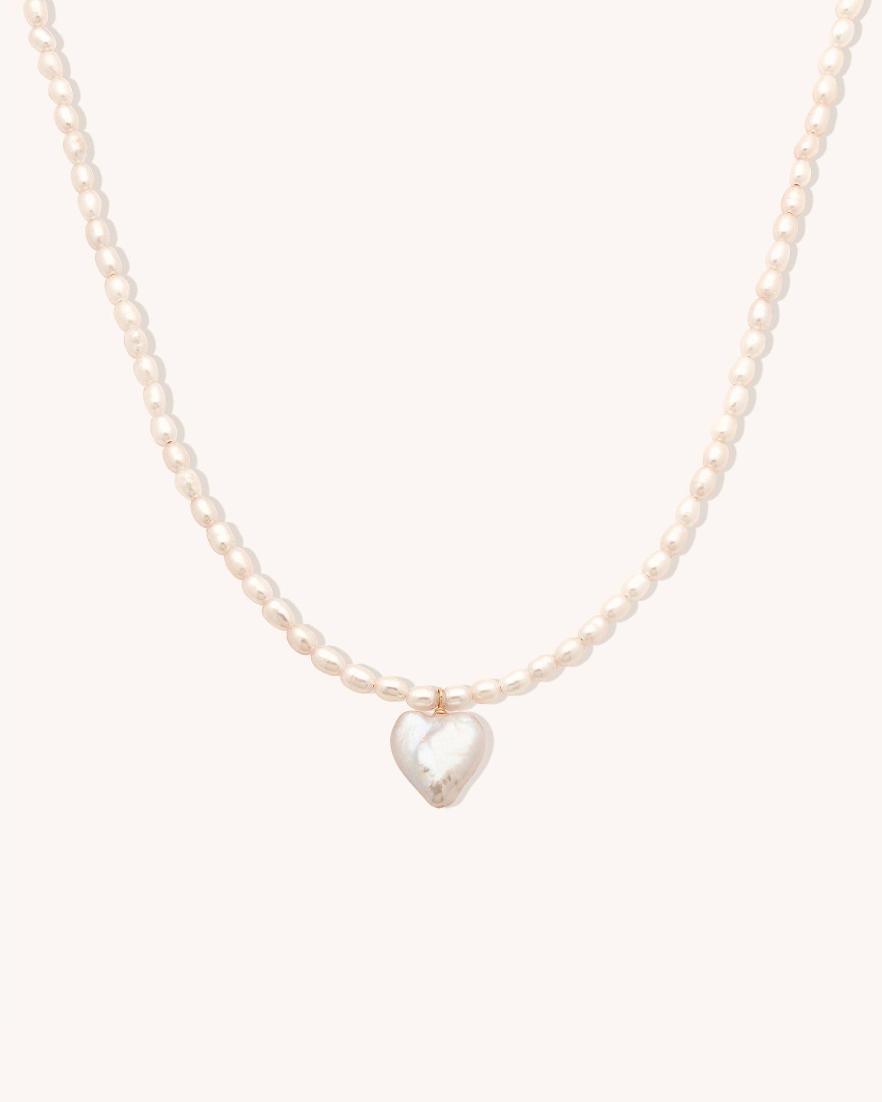 Heart Pearl Necklace