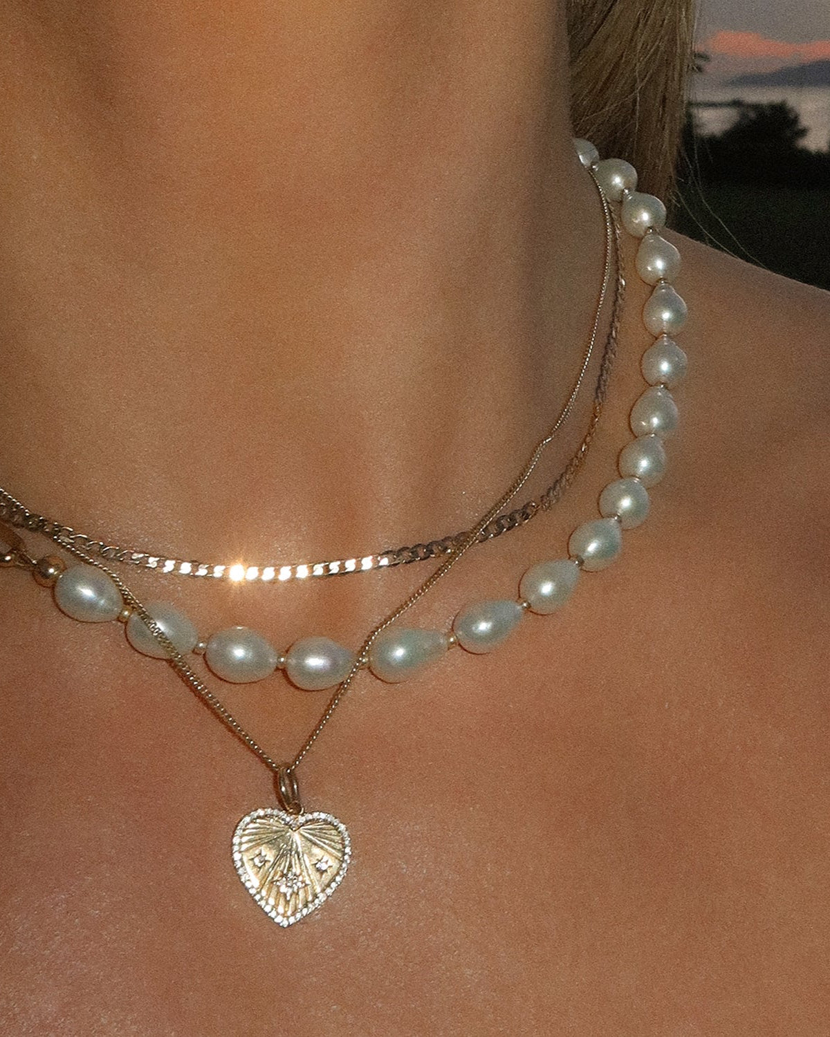 Heart-Ray Necklace