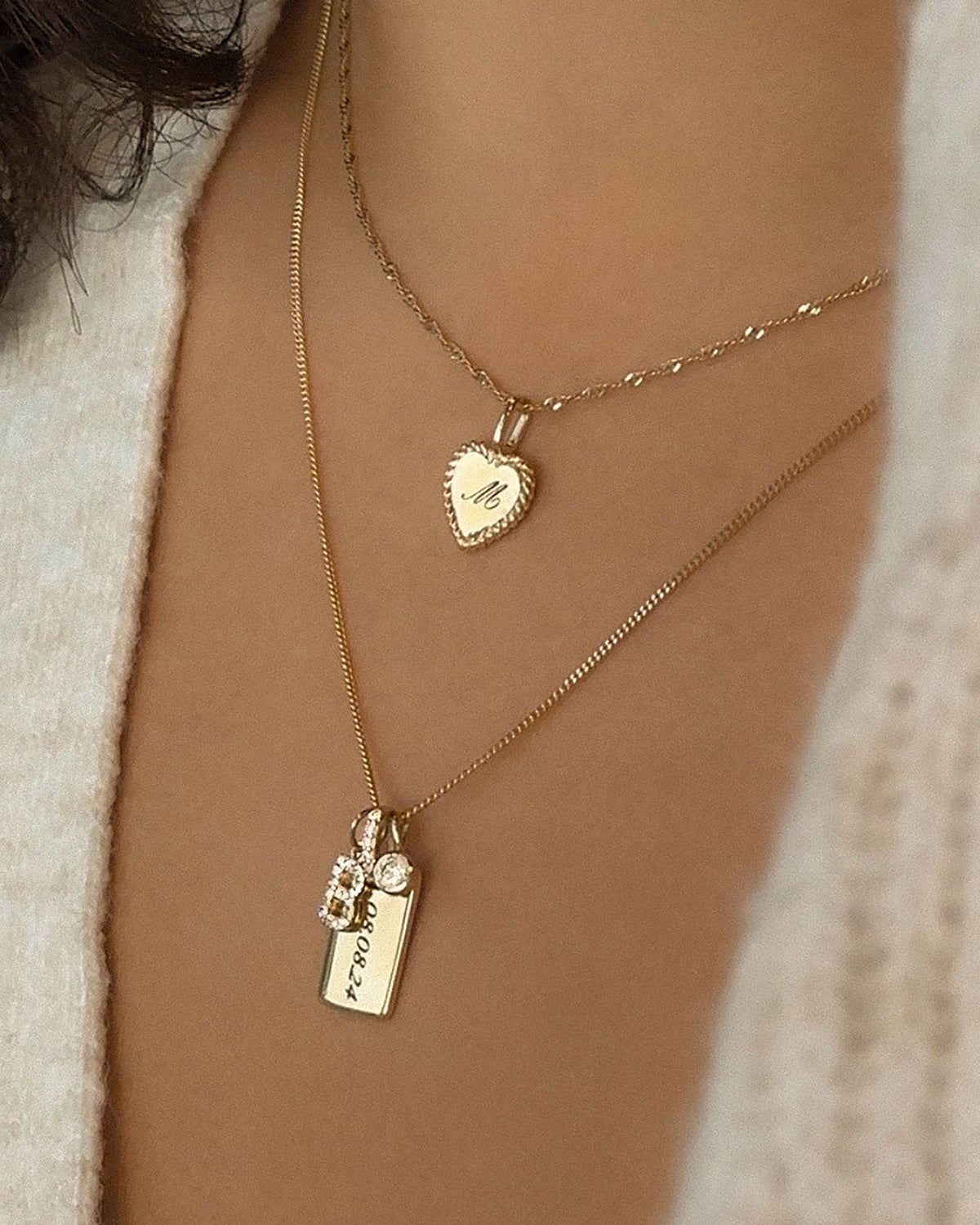 Note Pavé Pendant