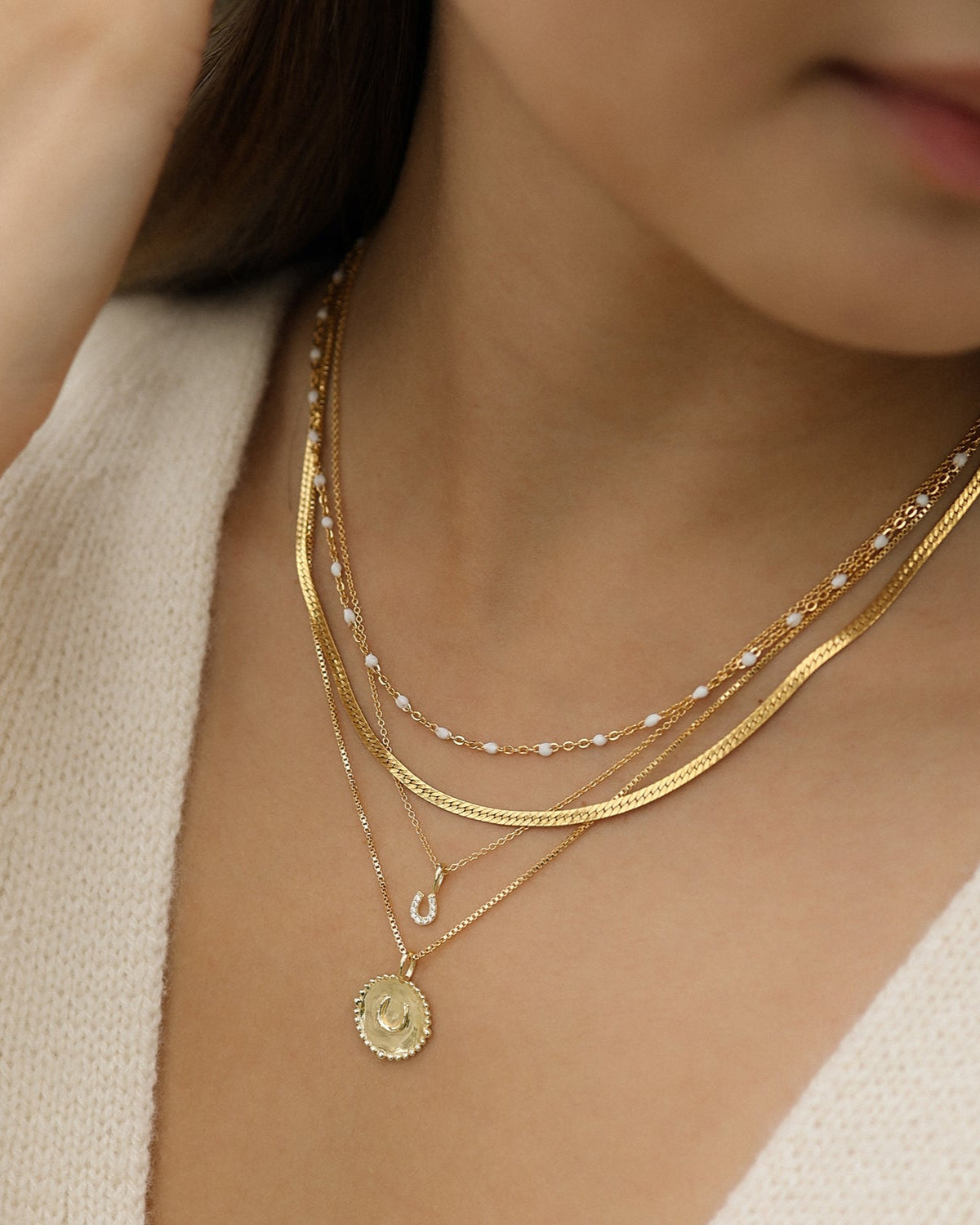 Horseshoe Coin Necklace