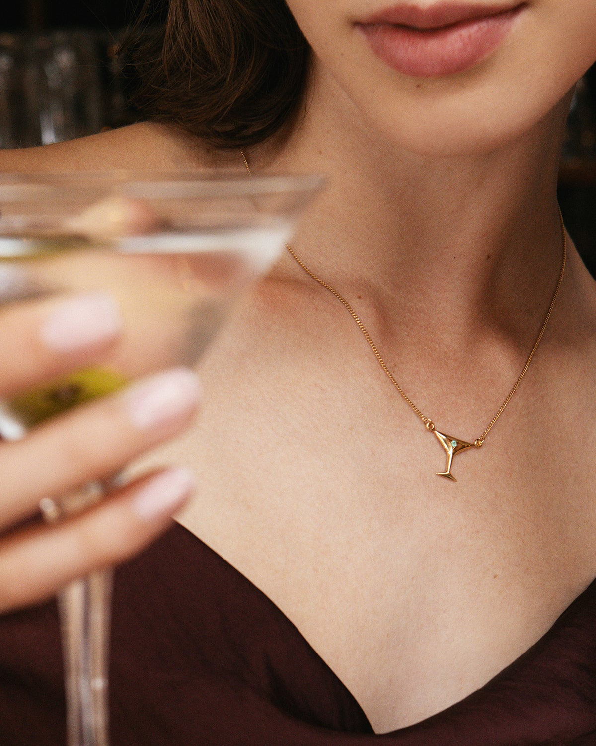 Martini Necklace