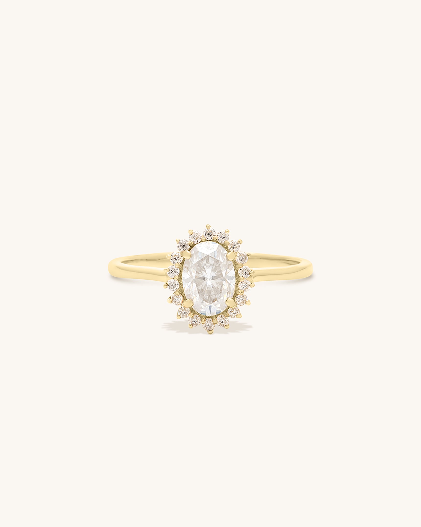 Mini Antiquity Moissanite Ring - Main Image