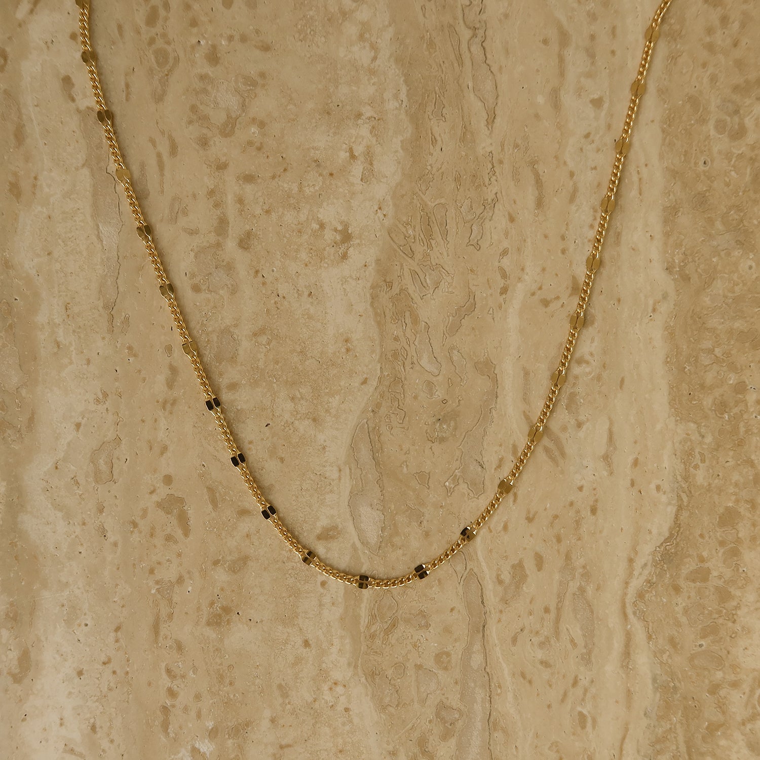 Curb Shimmer Chain Necklace