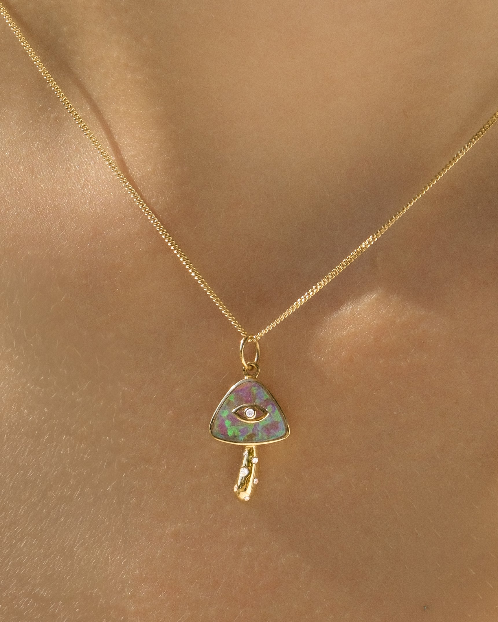 Mystic Mushroom 14K Necklace