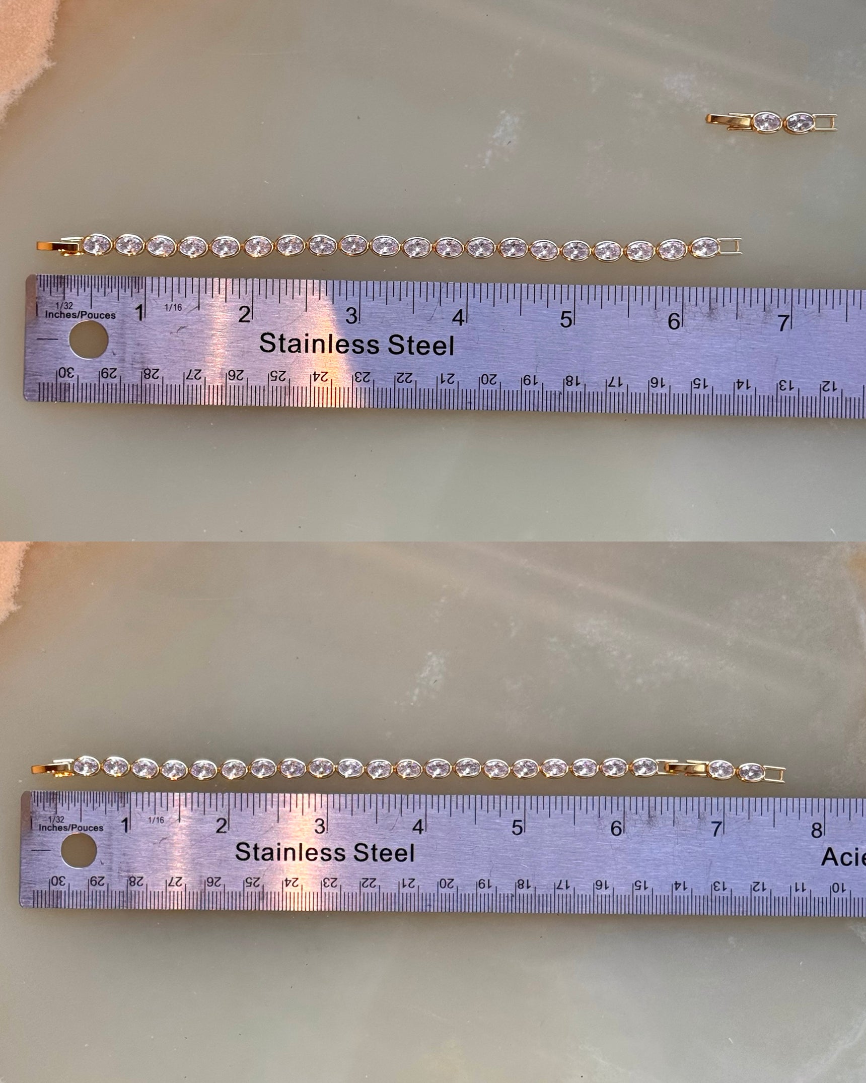 Oval Bezel Tennis Bracelet