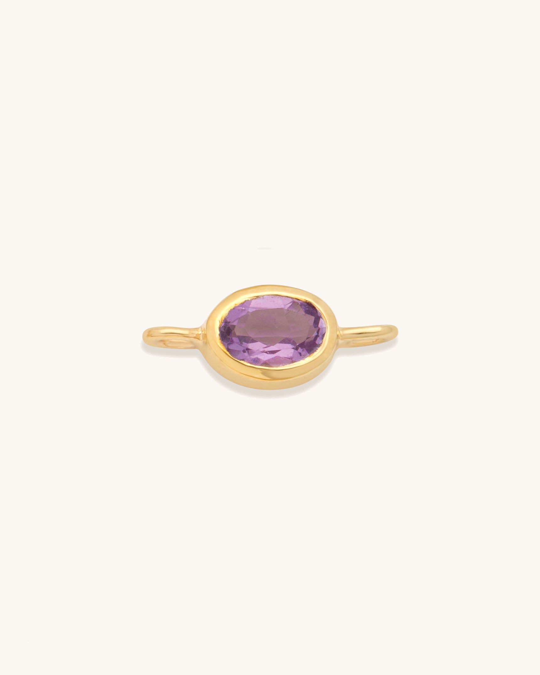 Oval Gemstone Connector