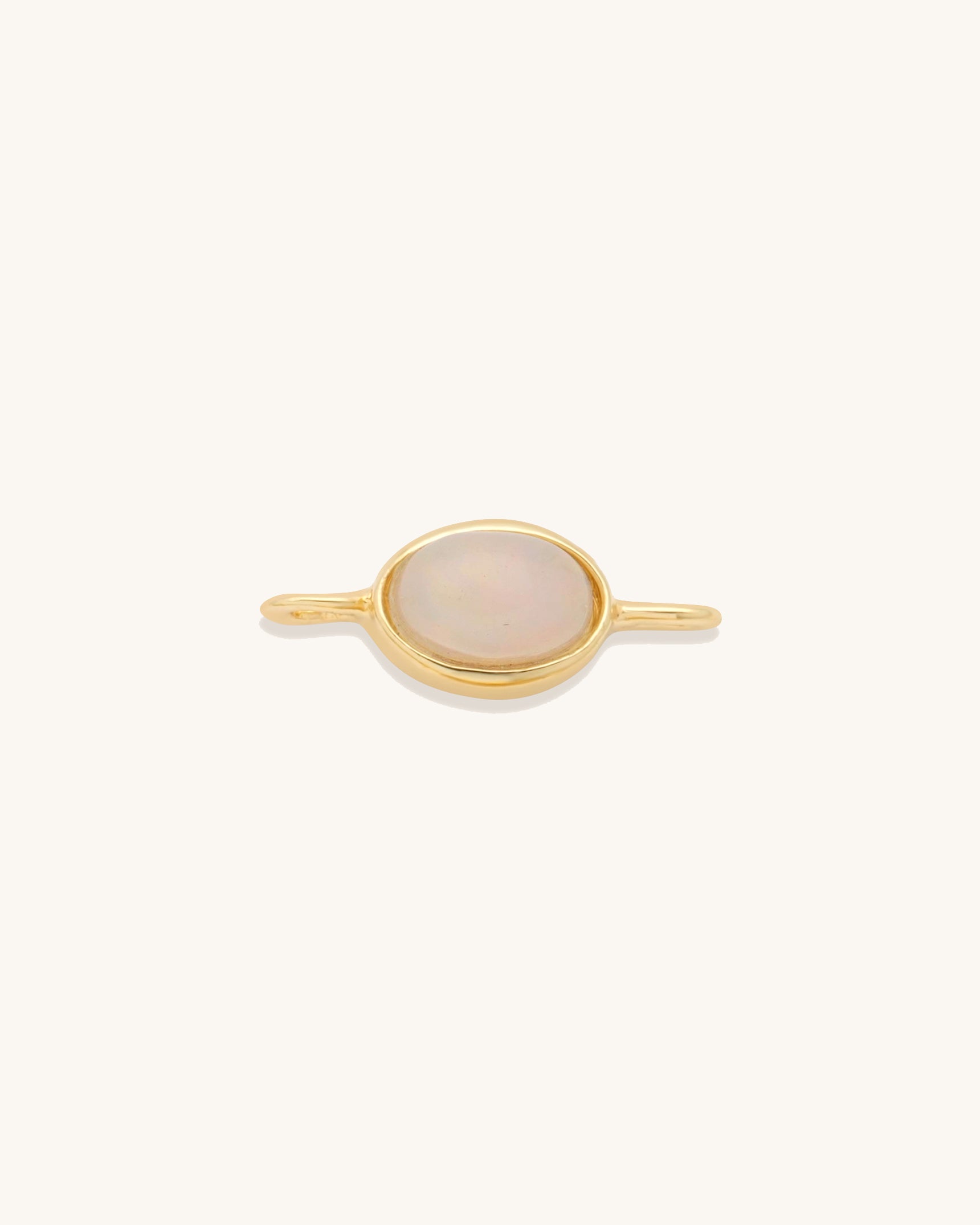 Oval Gemstone Connector