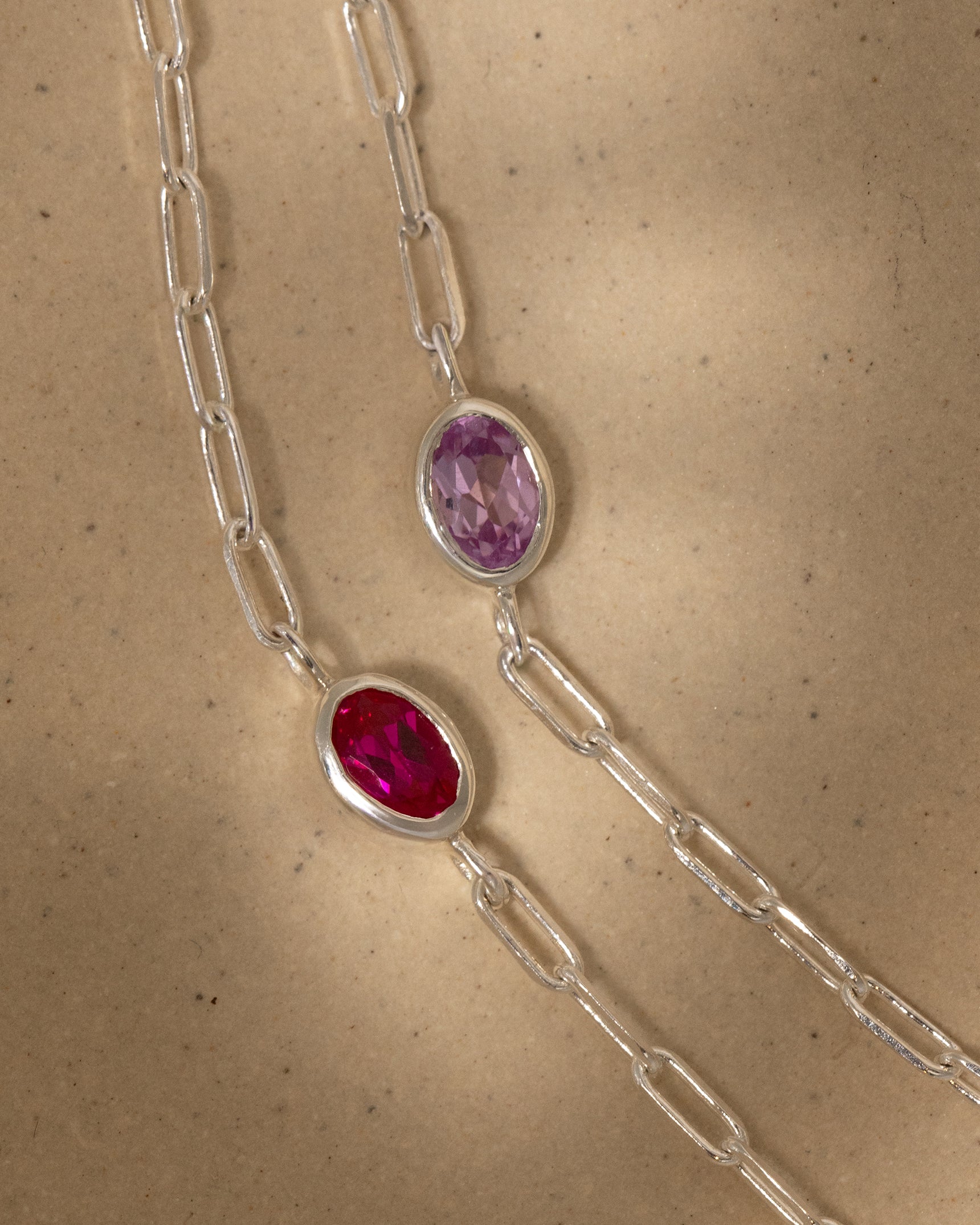 Oval Gemstone Bracelet