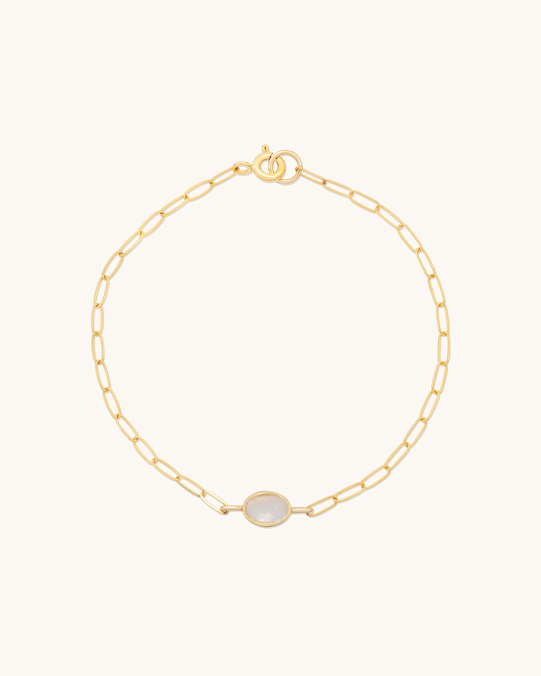 Oval Gemstone Bracelet