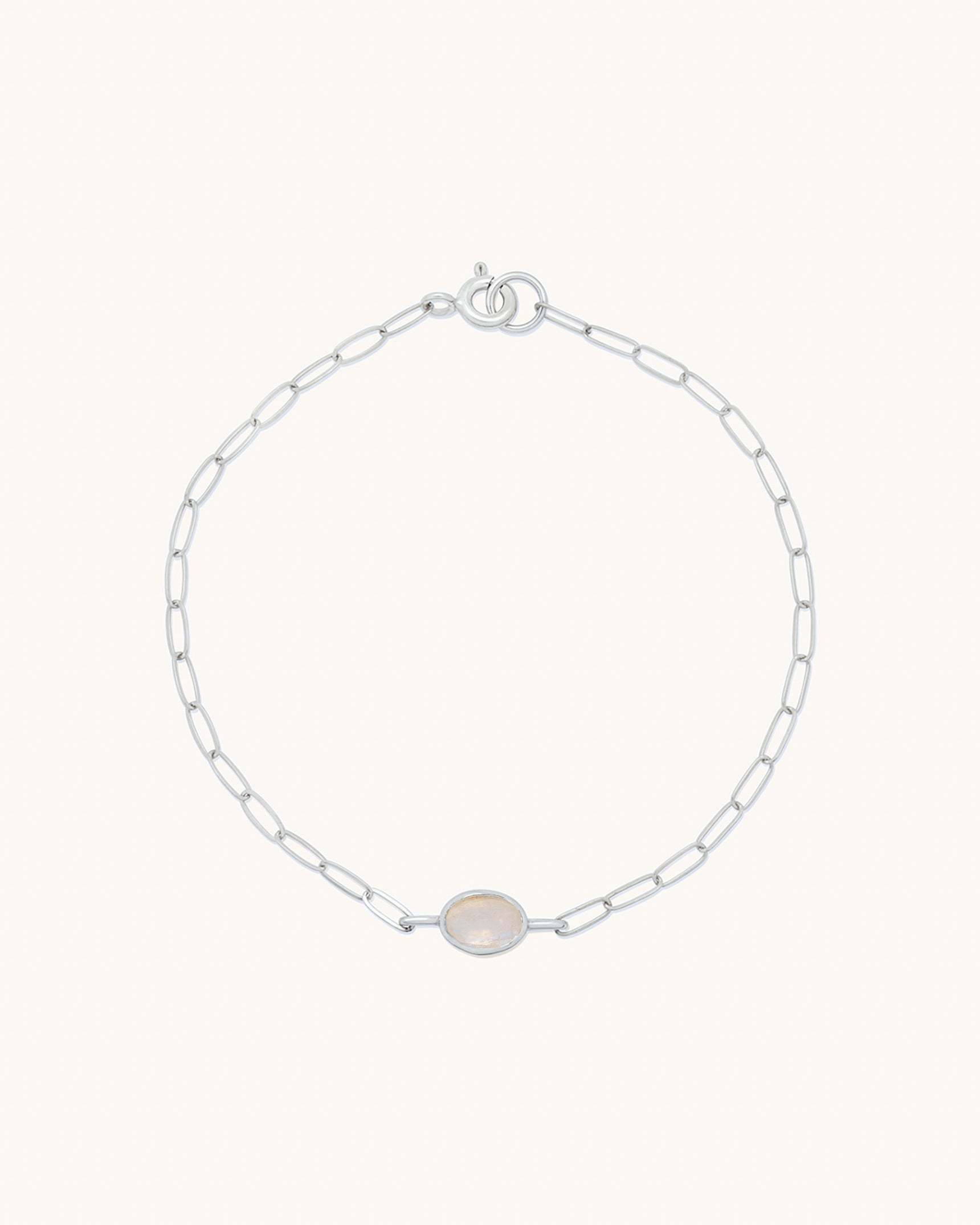 Oval Gemstone Bracelet