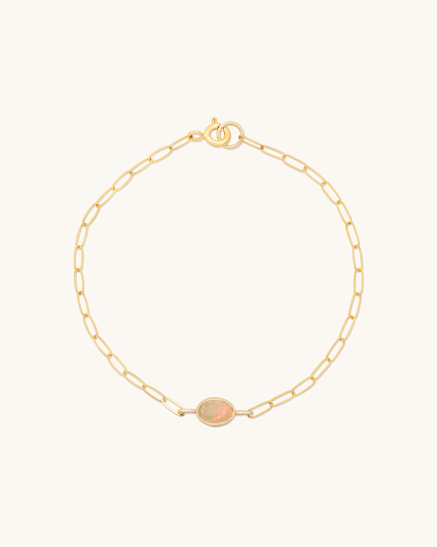 Oval Gemstone Bracelet